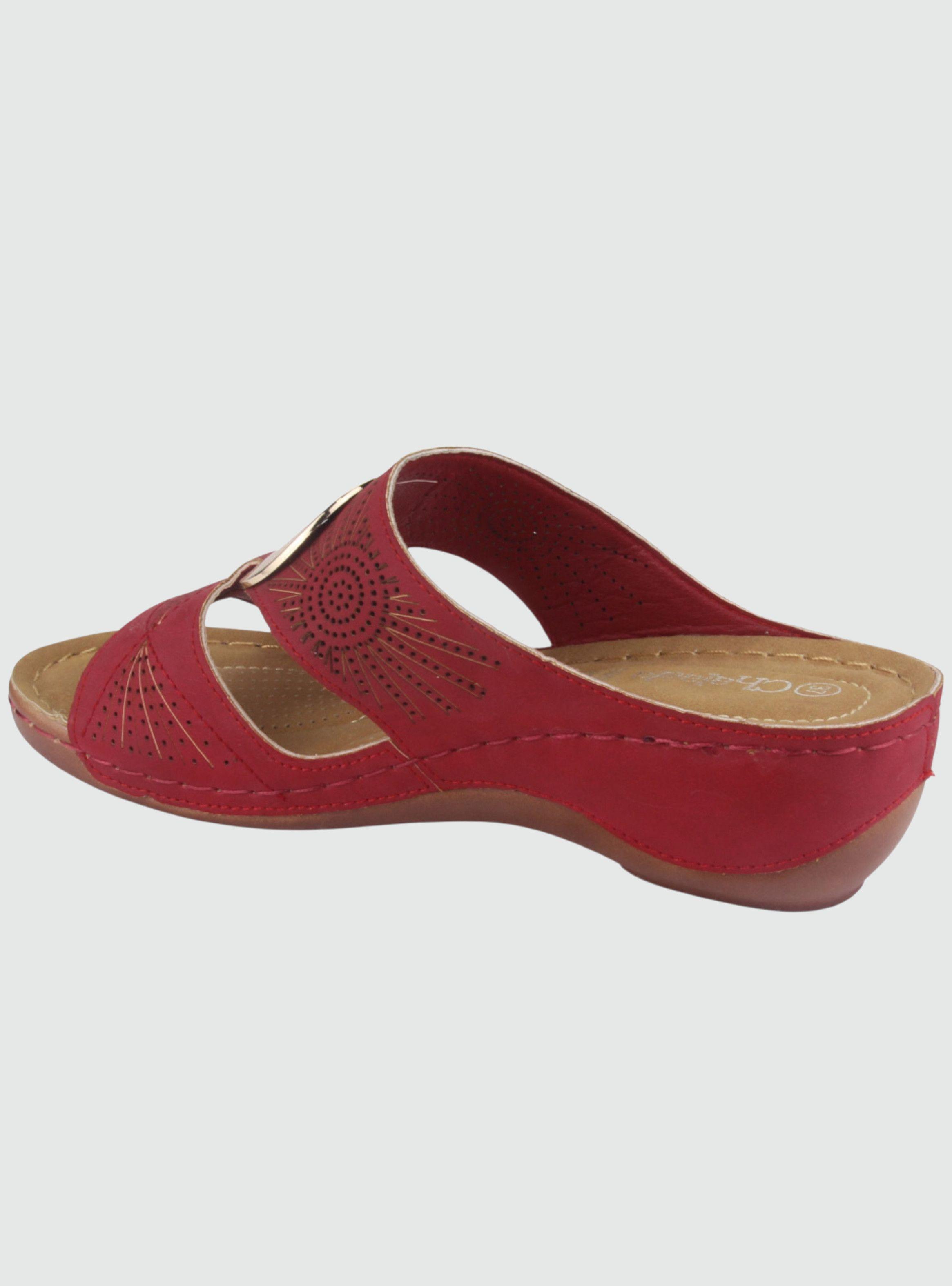 Sandalia Chalada Mujer Kon-5 Rojo Casual-1
