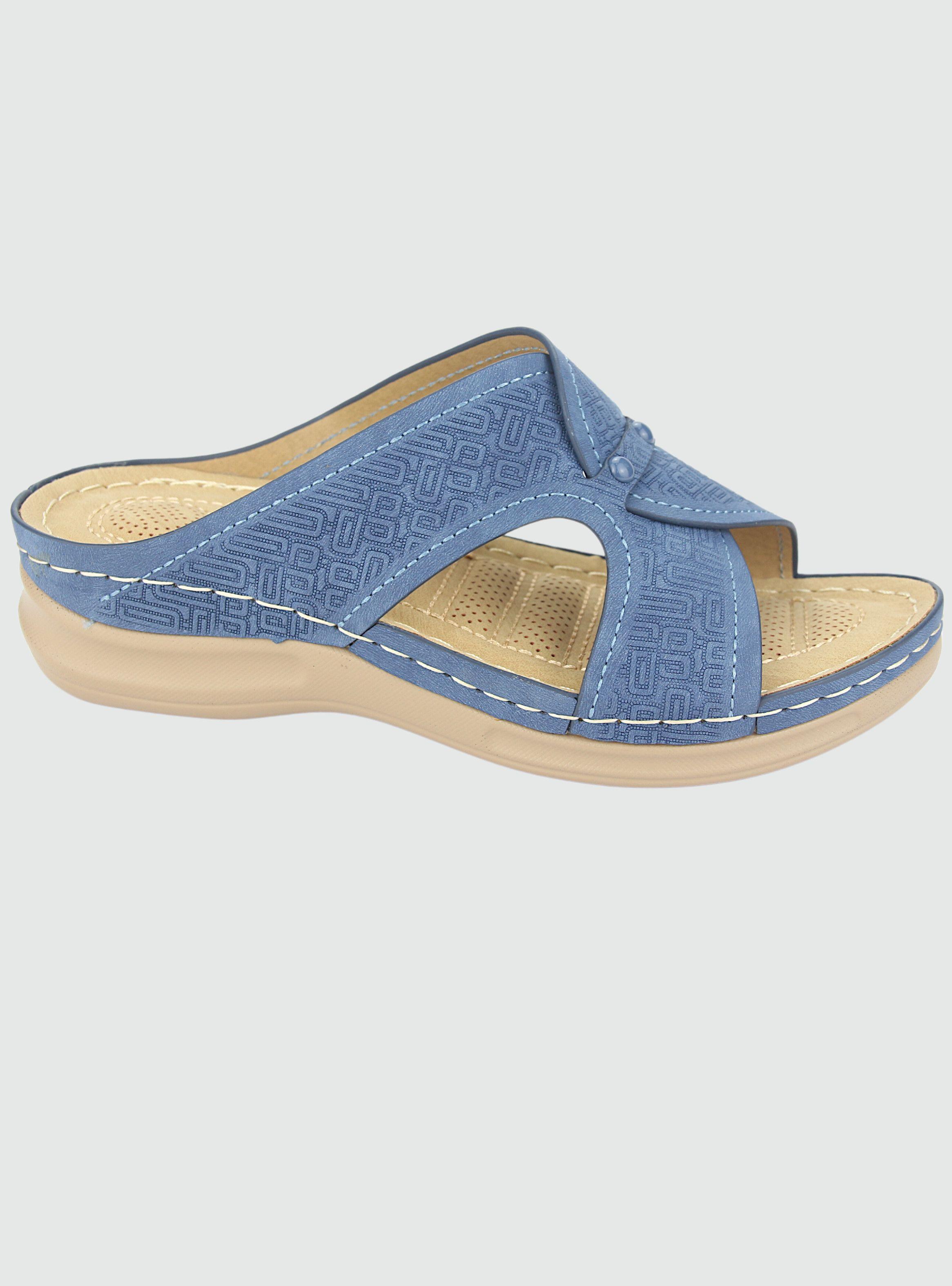 Sandalia Chalada Mujer Kon-16 Azul Casual-0