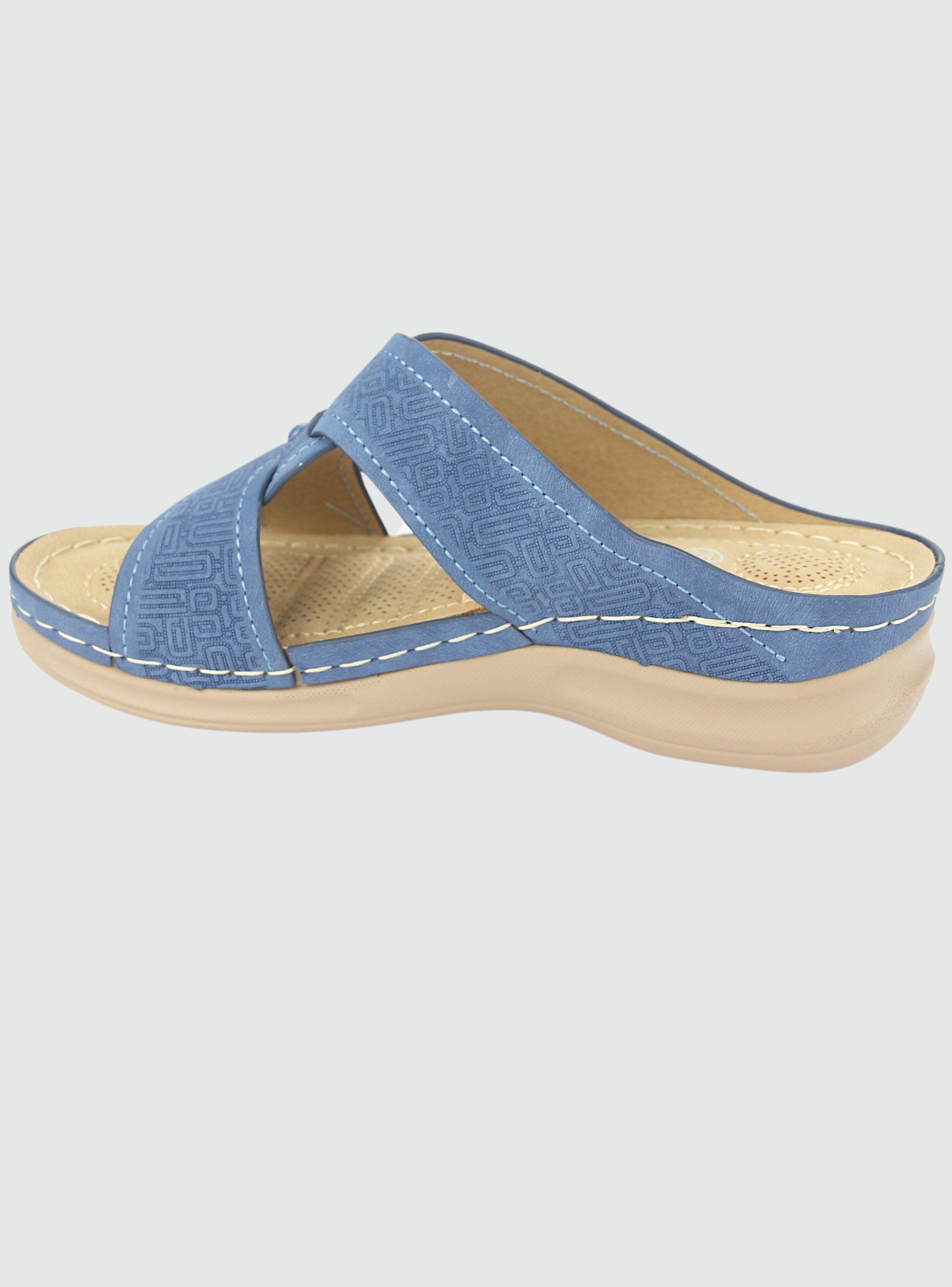Sandalia Chalada Mujer Kon-16 Azul Casual-1