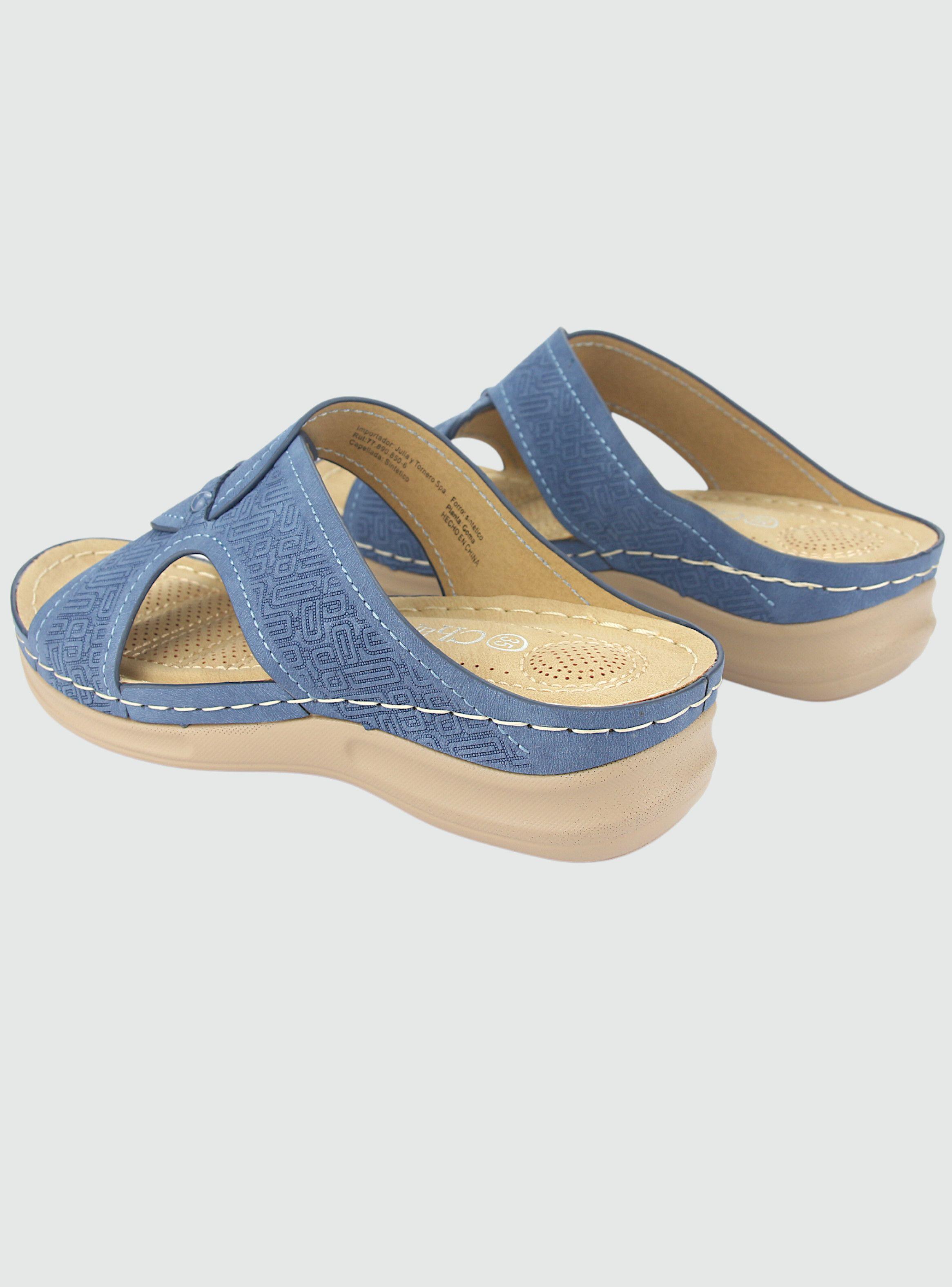 Sandalia Chalada Mujer Kon-16 Azul Casual-5