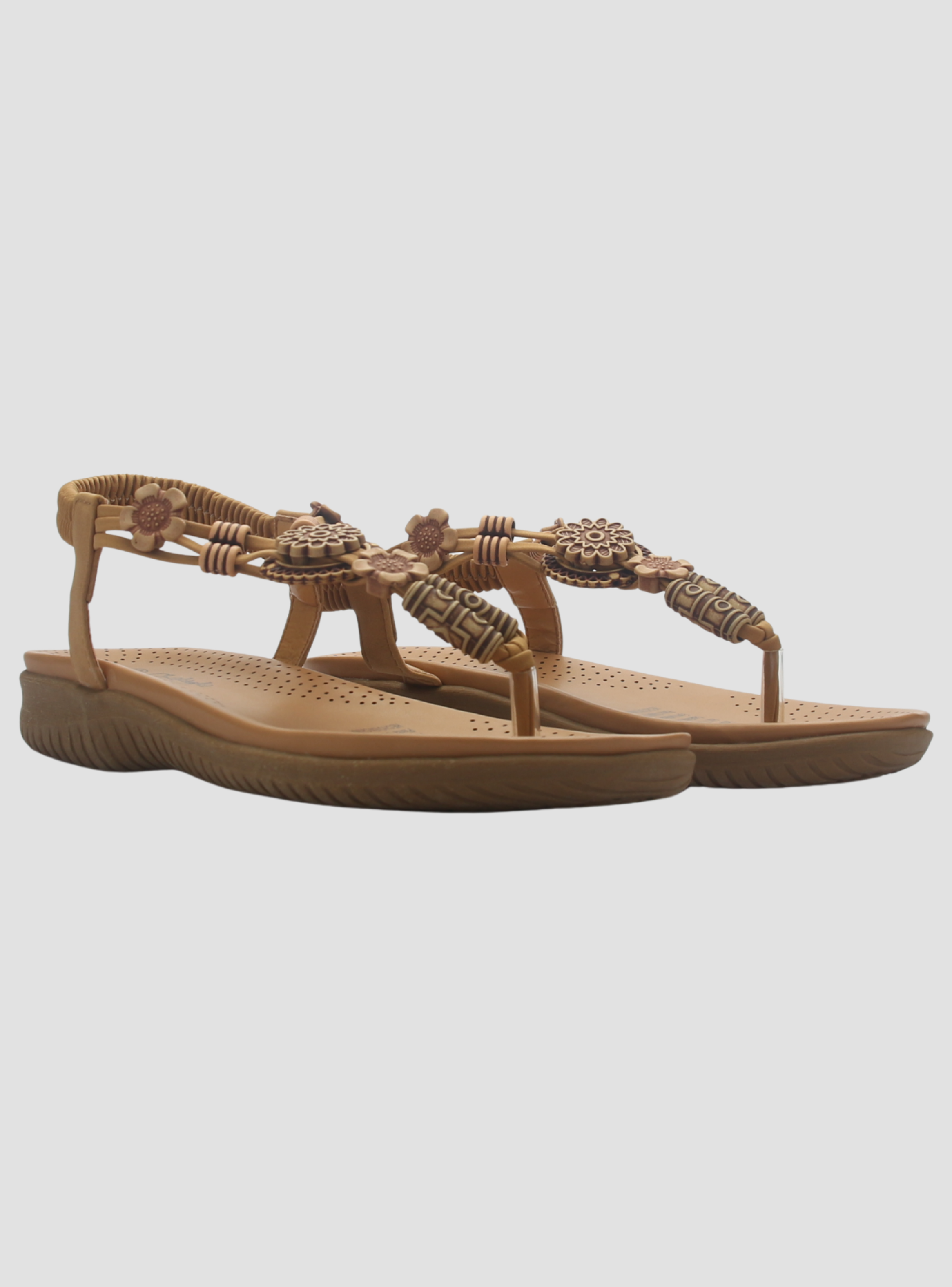 Sandalia de Mujer de color Camel Casual Chalada Clara-10-4