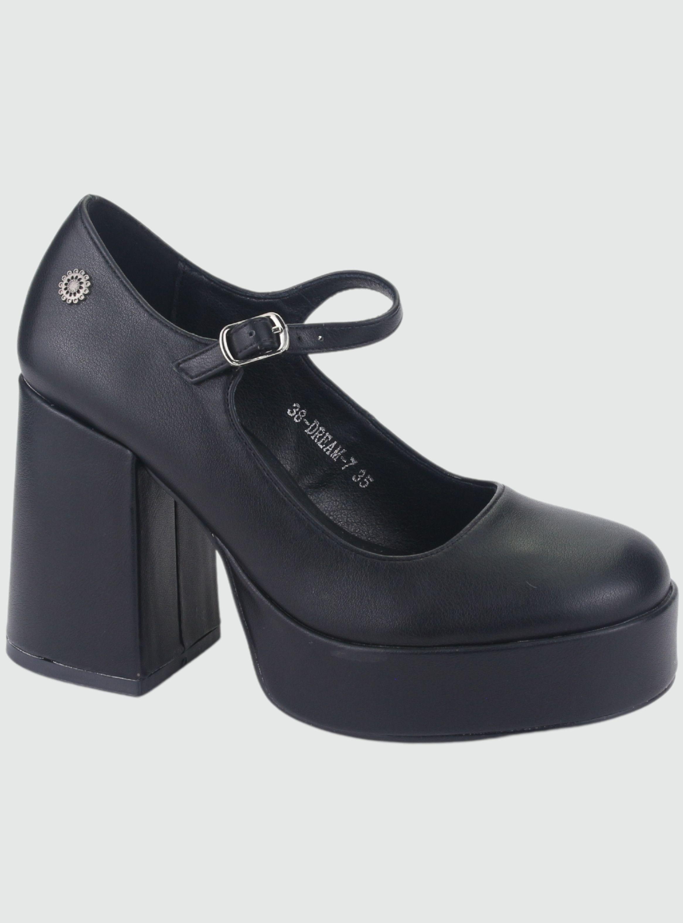 Zapato Chalada Mujer Dream-7 Negro Casual-0