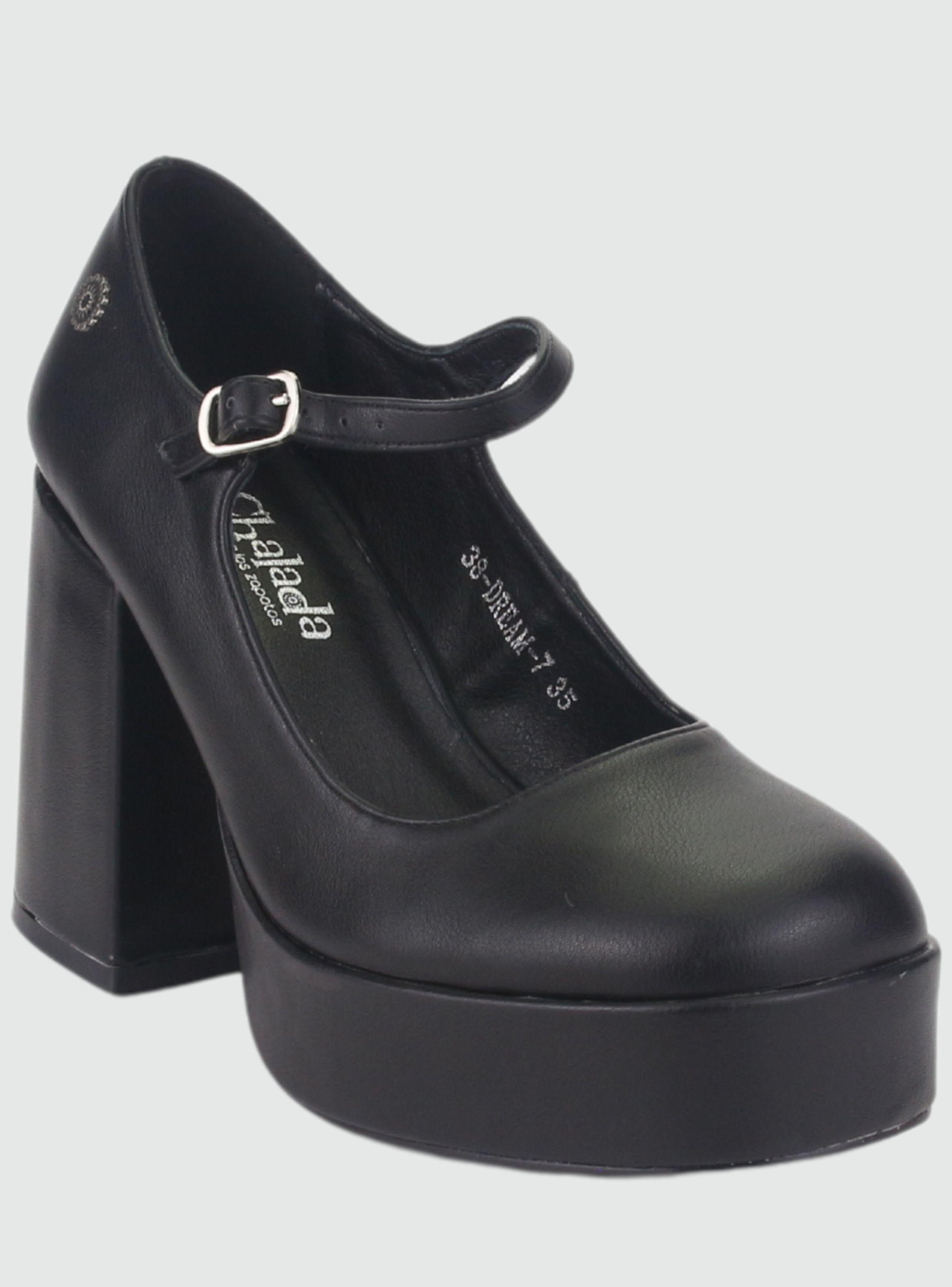Zapato Chalada Mujer Dream-7 Negro Casual-2
