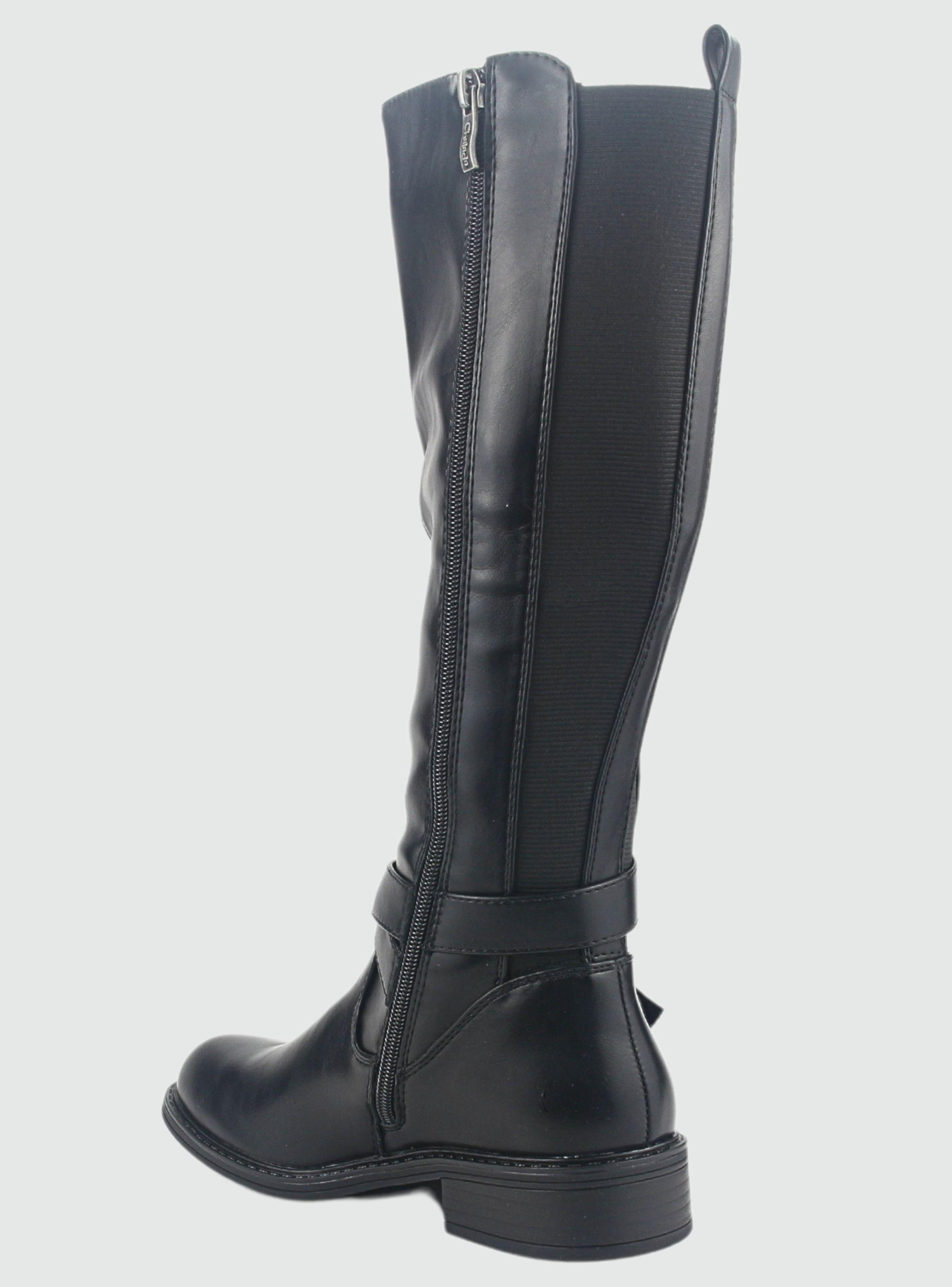 Bota Chalada Mujer Traffa-50 Negro Casual-6