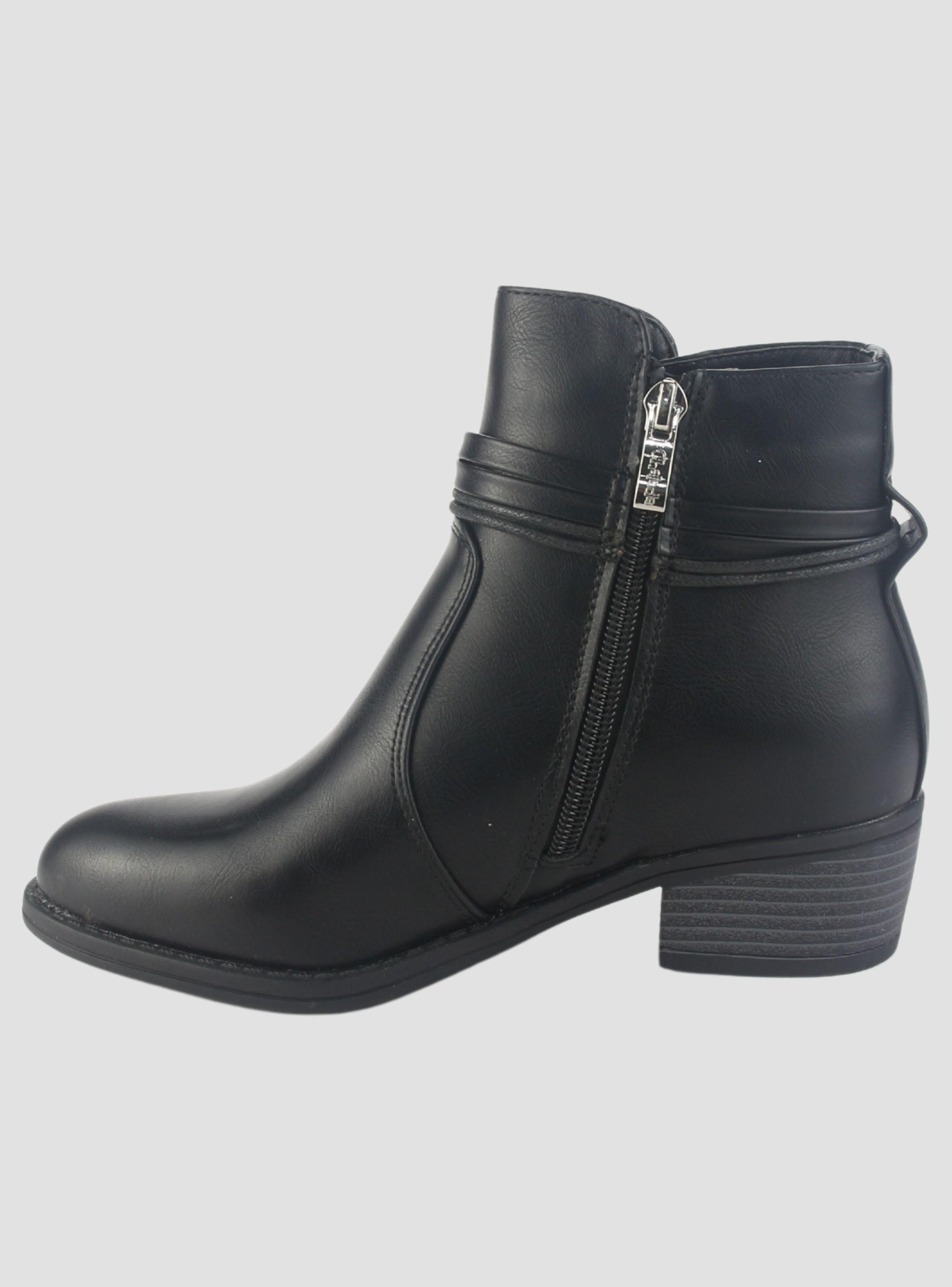Botin Chalada Mujer Trosi-1 Negro Casual-1