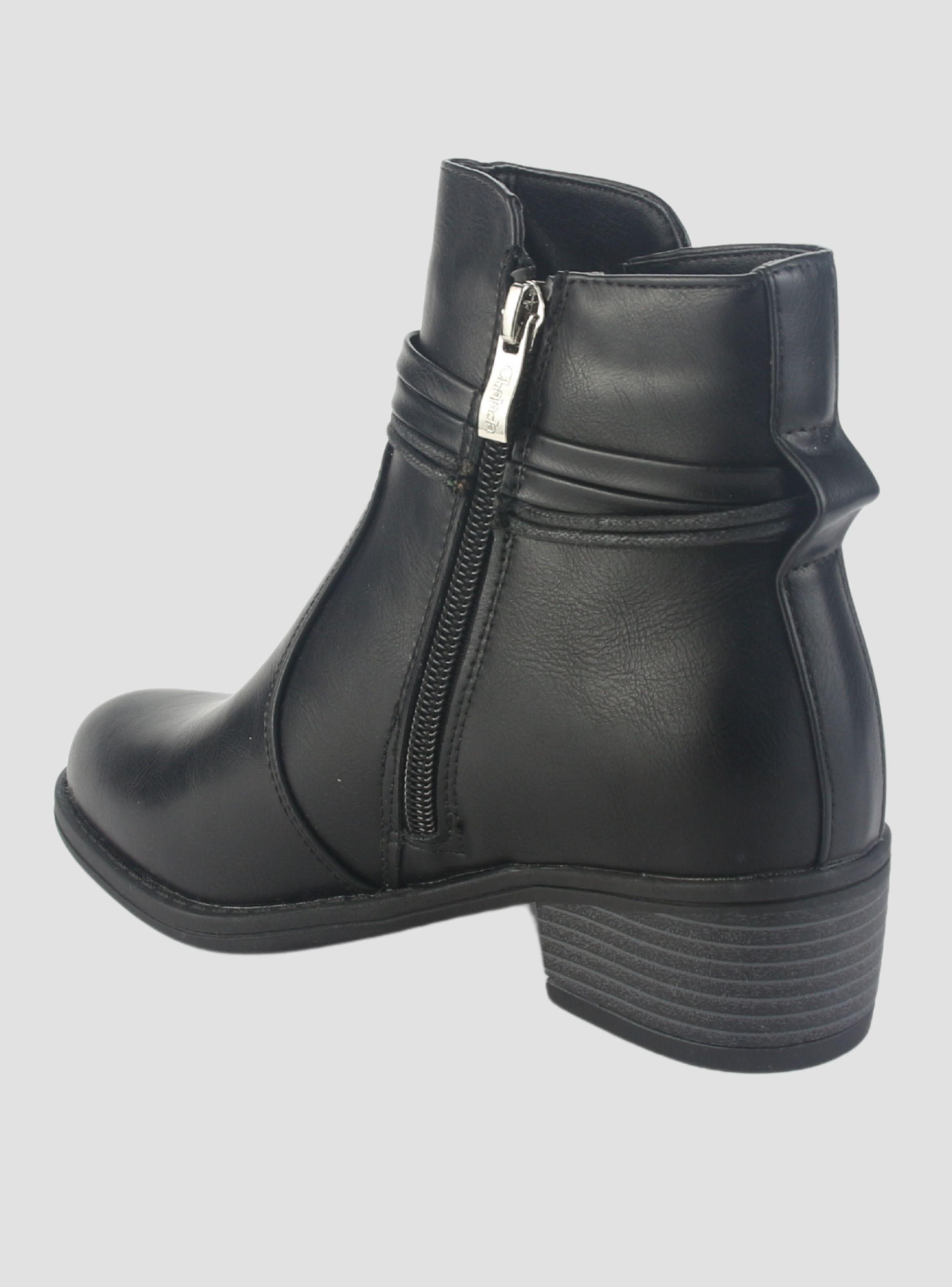 Botin Chalada Mujer Trosi-1 Negro Casual-3