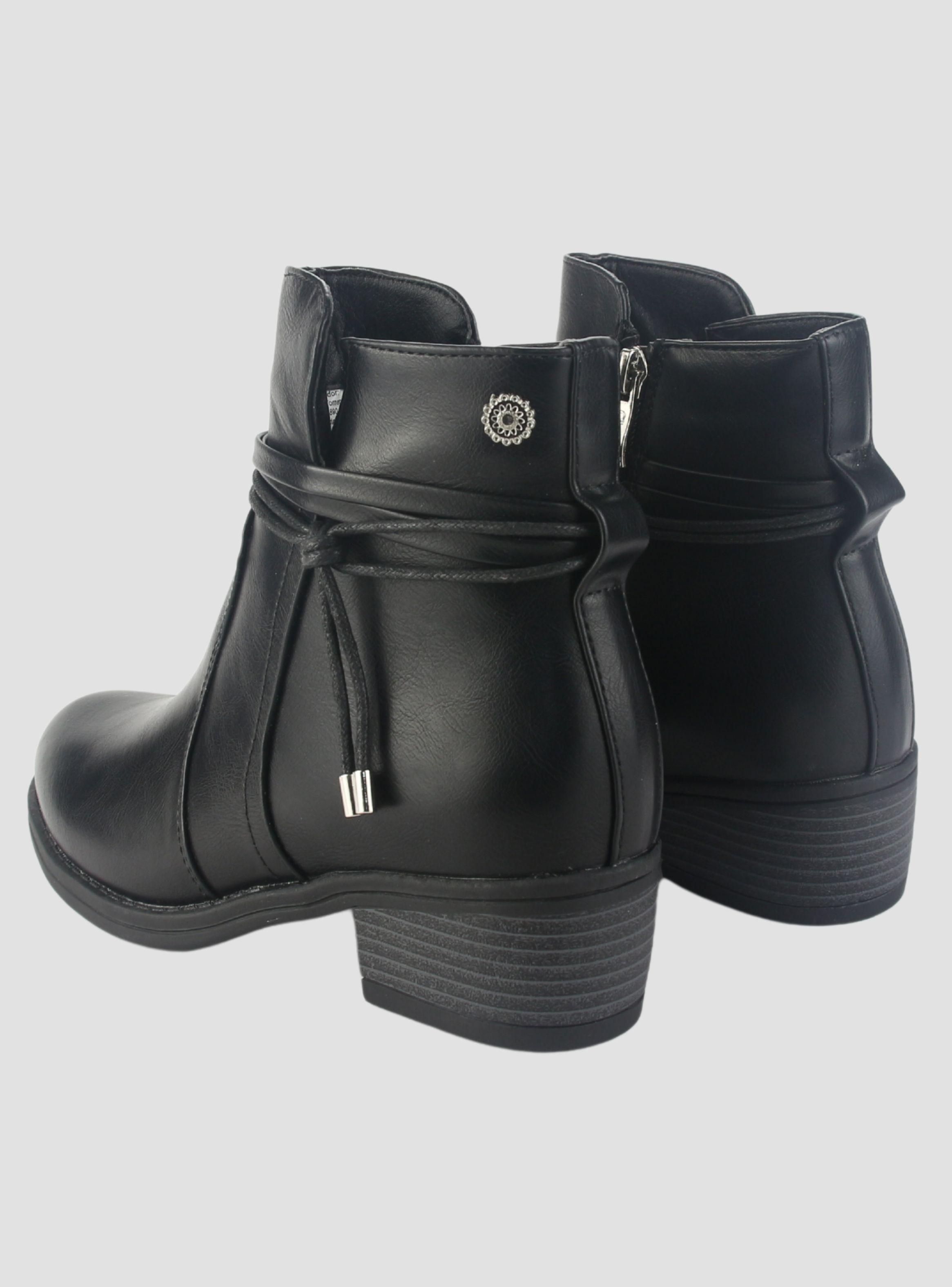 Botin Chalada Mujer Trosi-1 Negro Casual-5