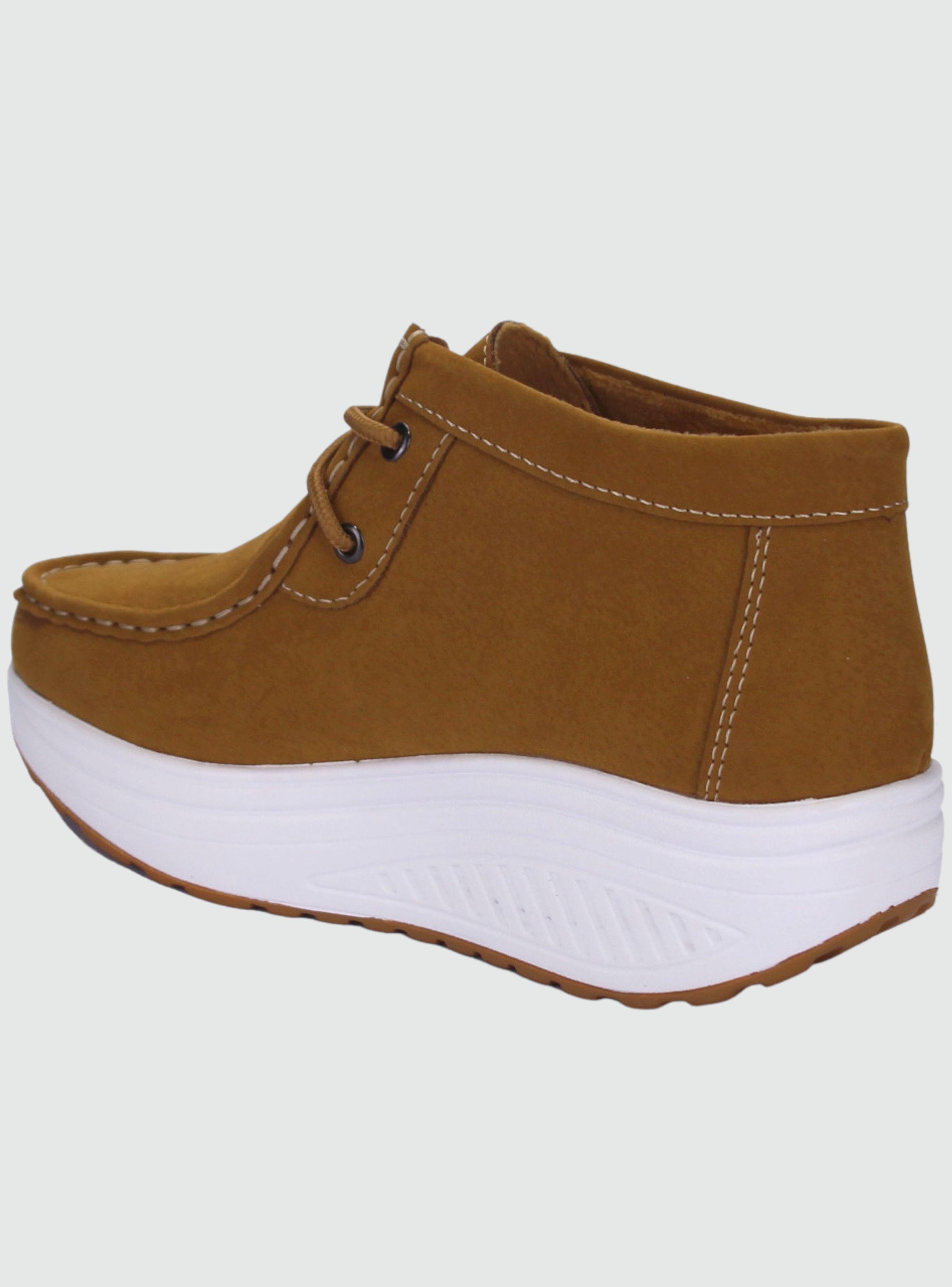 Botin Funway Mujer Tija-15 Camel Casual-1