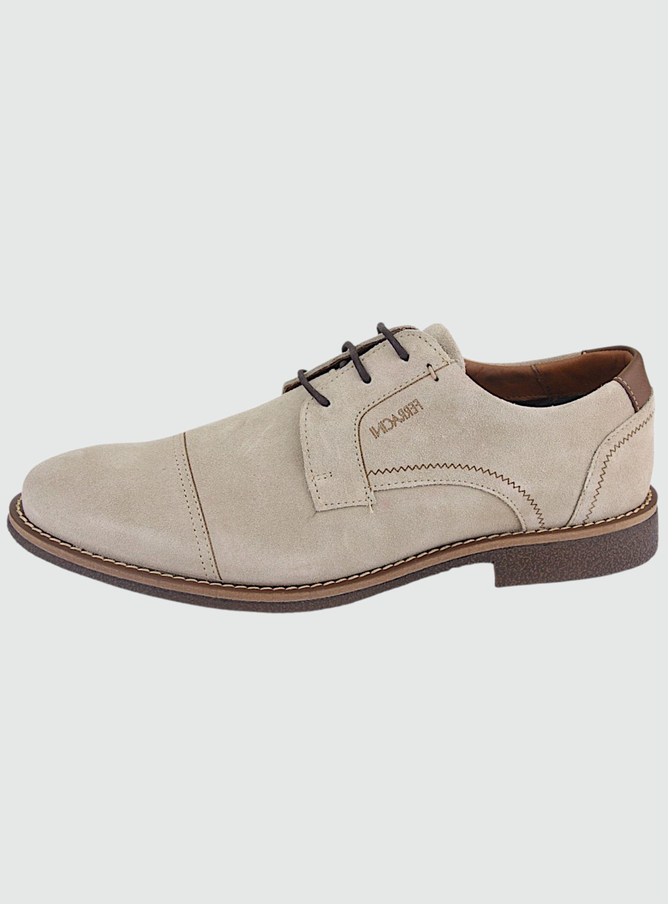 Zapato Ferracini Hombre 6433 Gris Casual-0