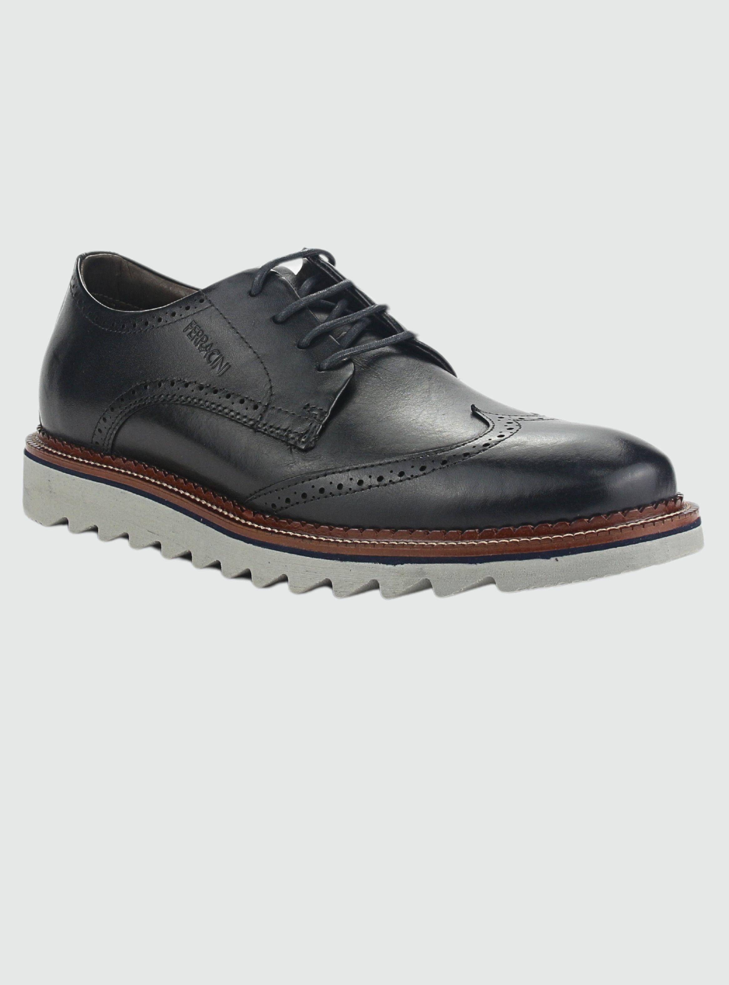 Zapato Ferracini Hombre 5876 Filadelfia Negro Casual-2