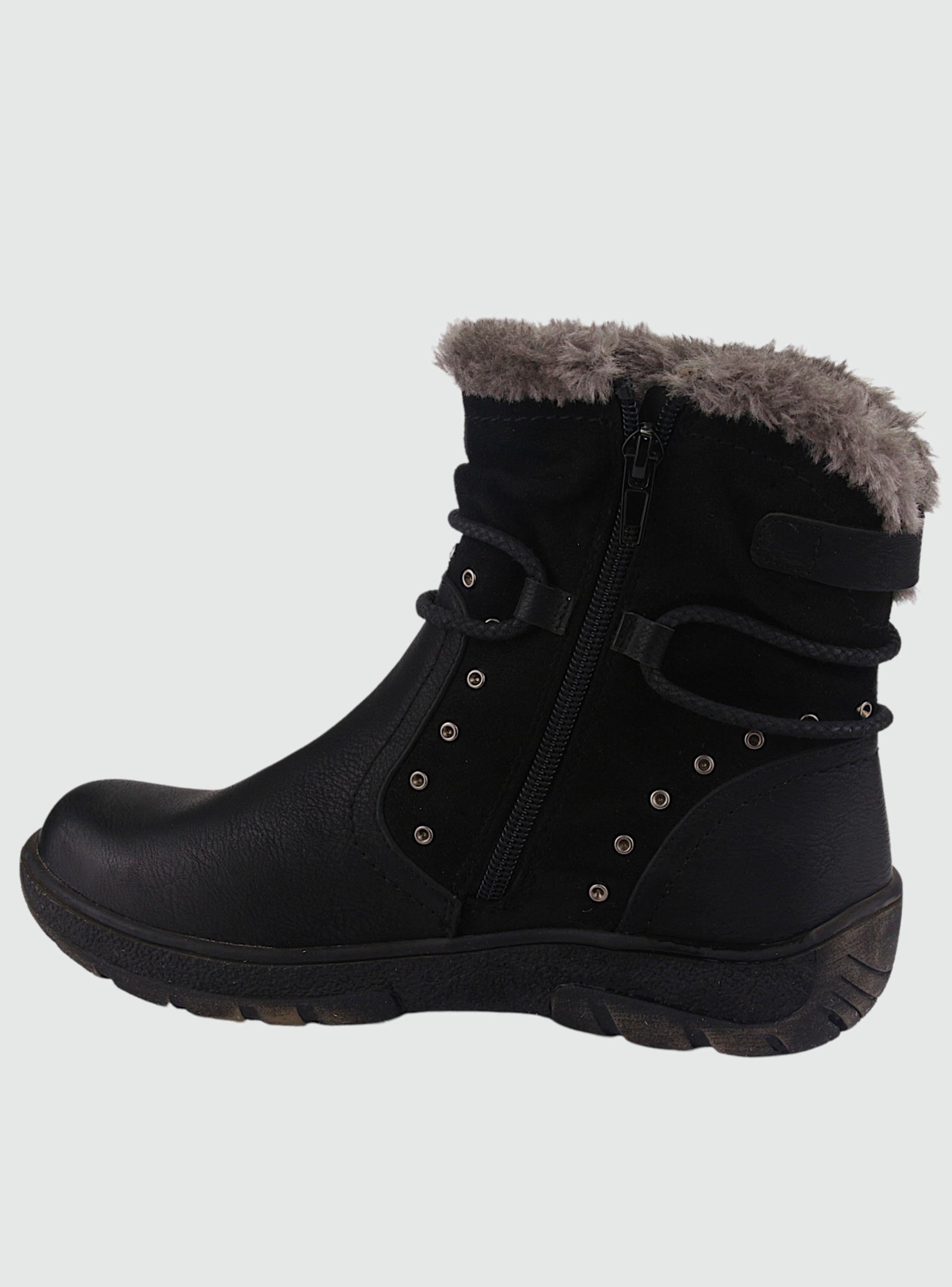 Botin Chalada Mujer Qual-1 Negro Comfort-1