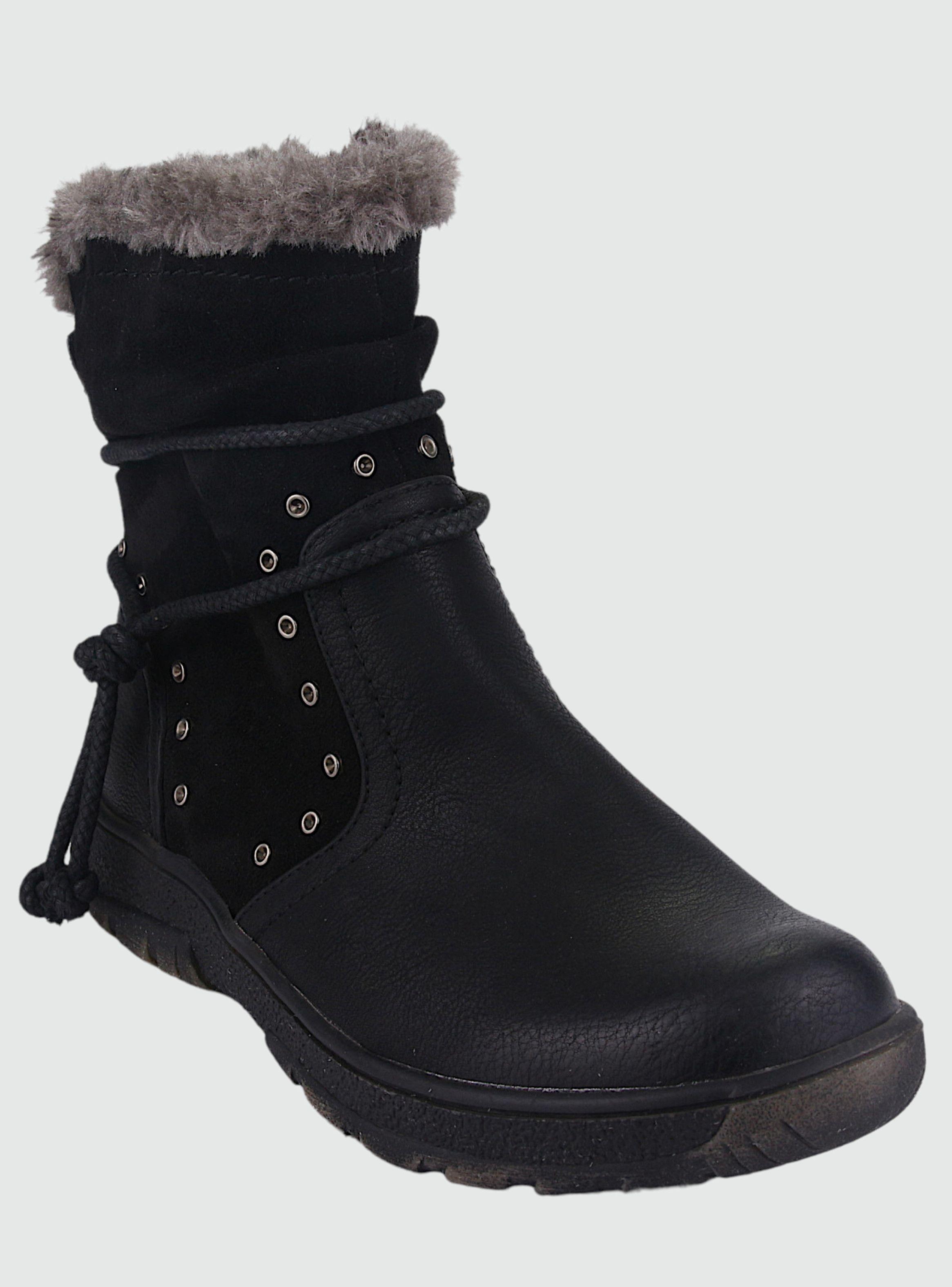 Botin Chalada Mujer Qual-1 Negro Comfort-2