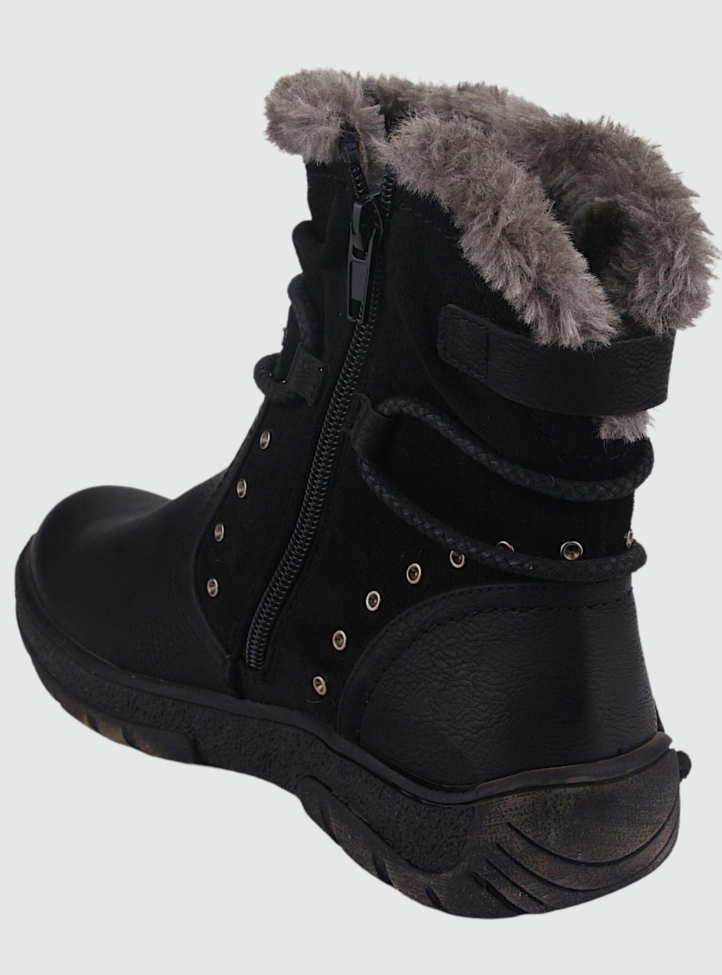 Botin Chalada Mujer Qual-1 Negro Comfort-3