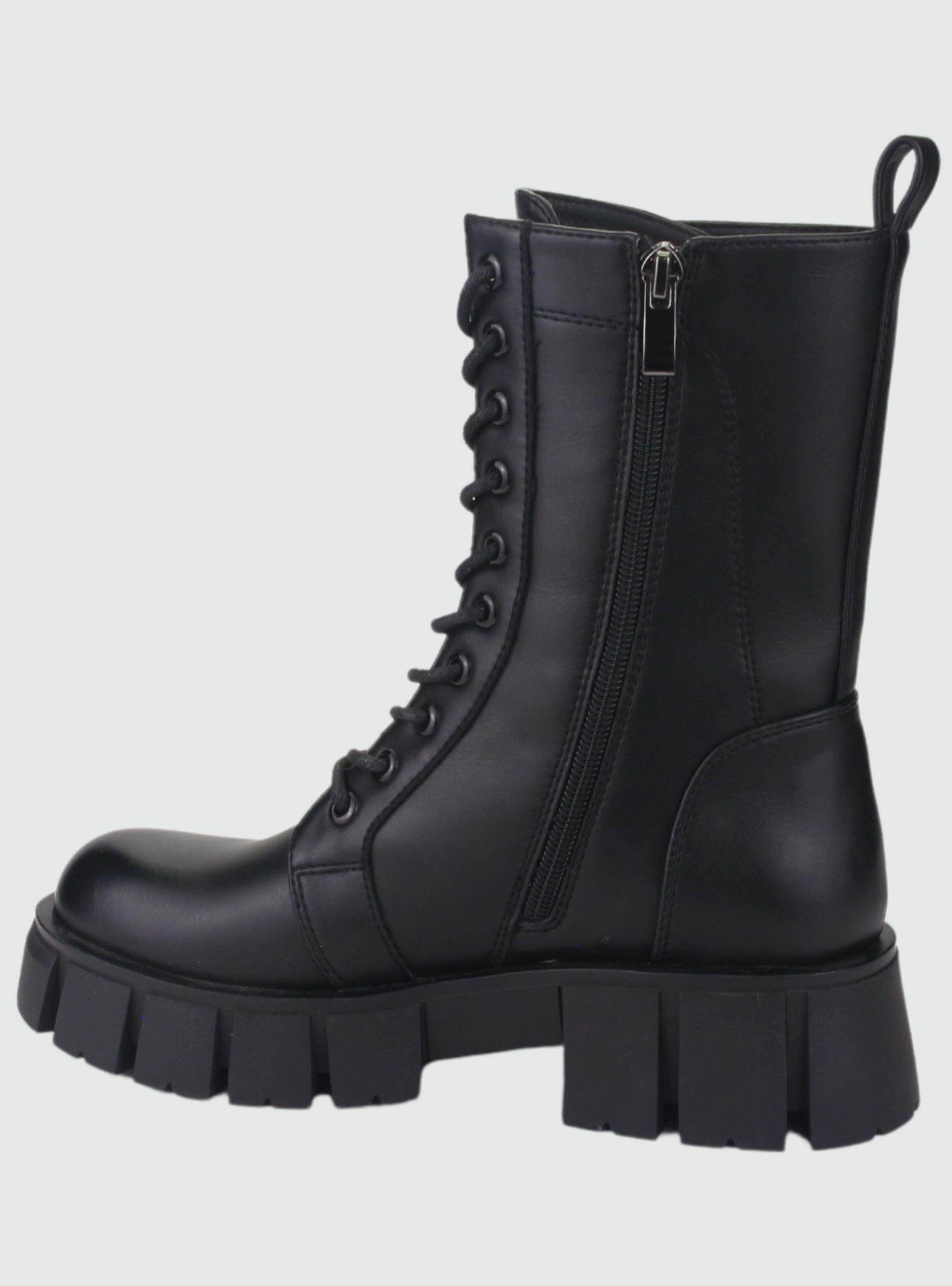 Botin Chalada Mujer Flush-1 Negro Moda-1
