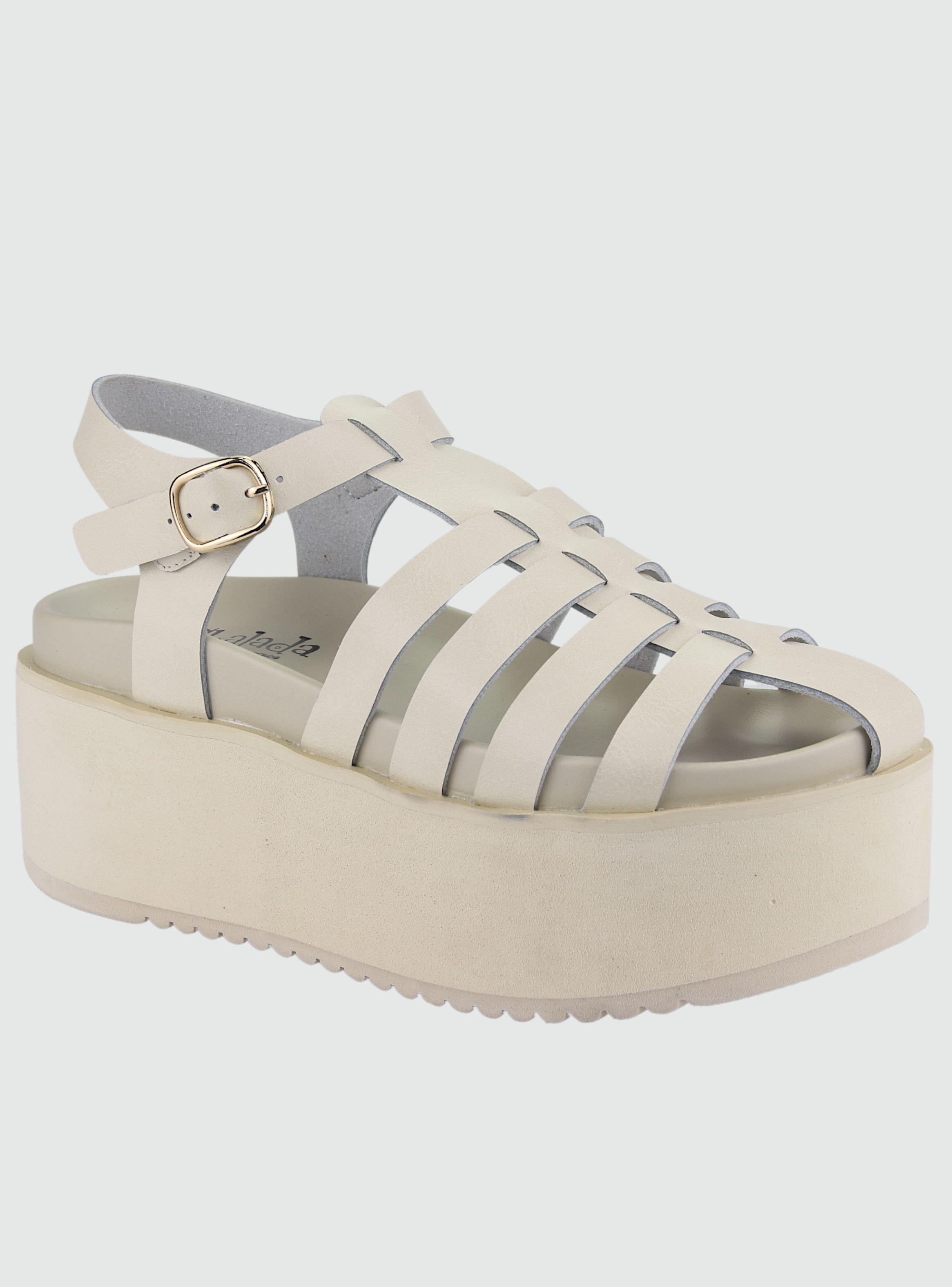Sandalia Chalada Mujer Viru-26 Beige Plataforma-0