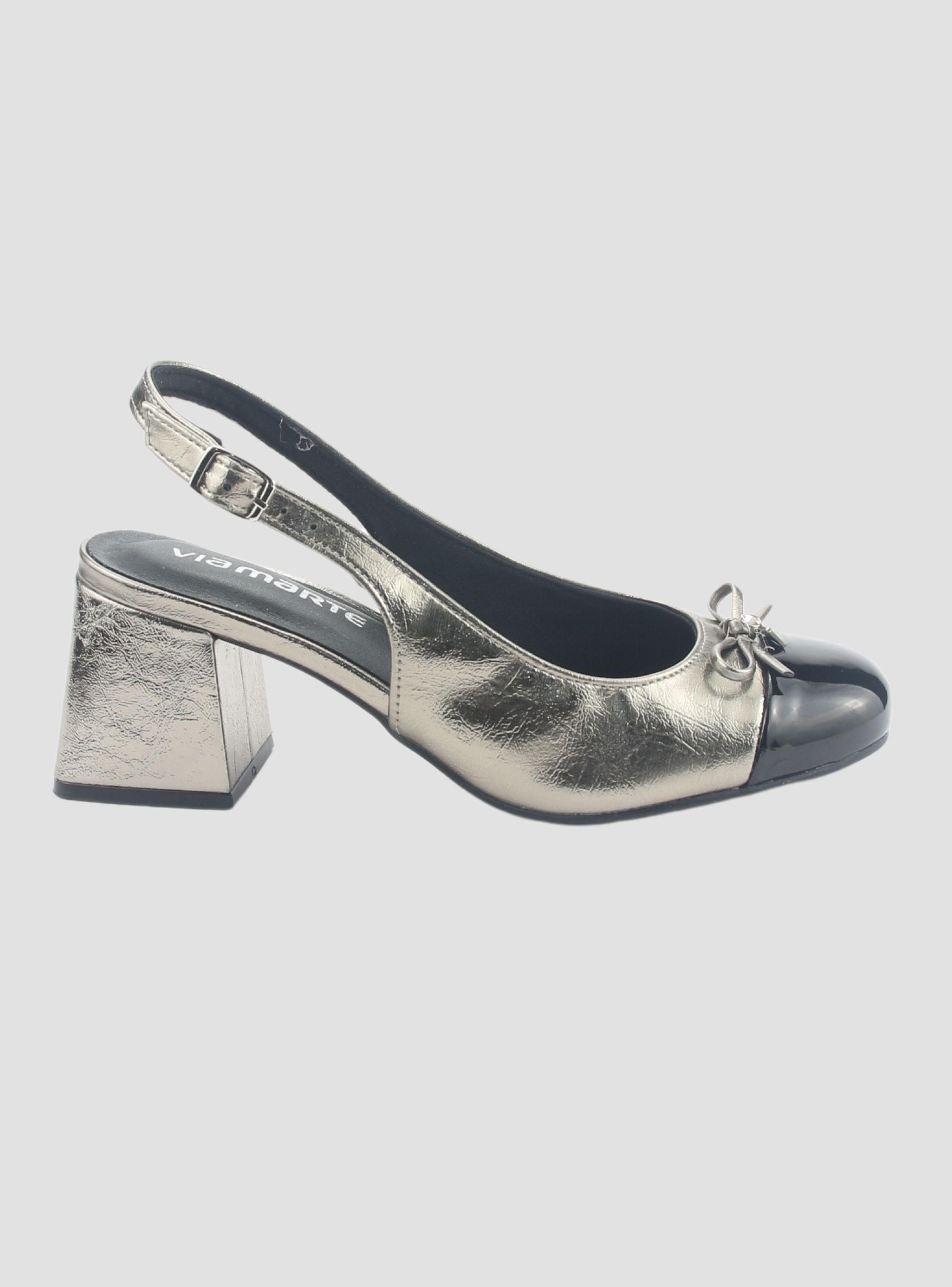 Zapato Via Marte Mujer 067-001-01 Dorado Casual-0
