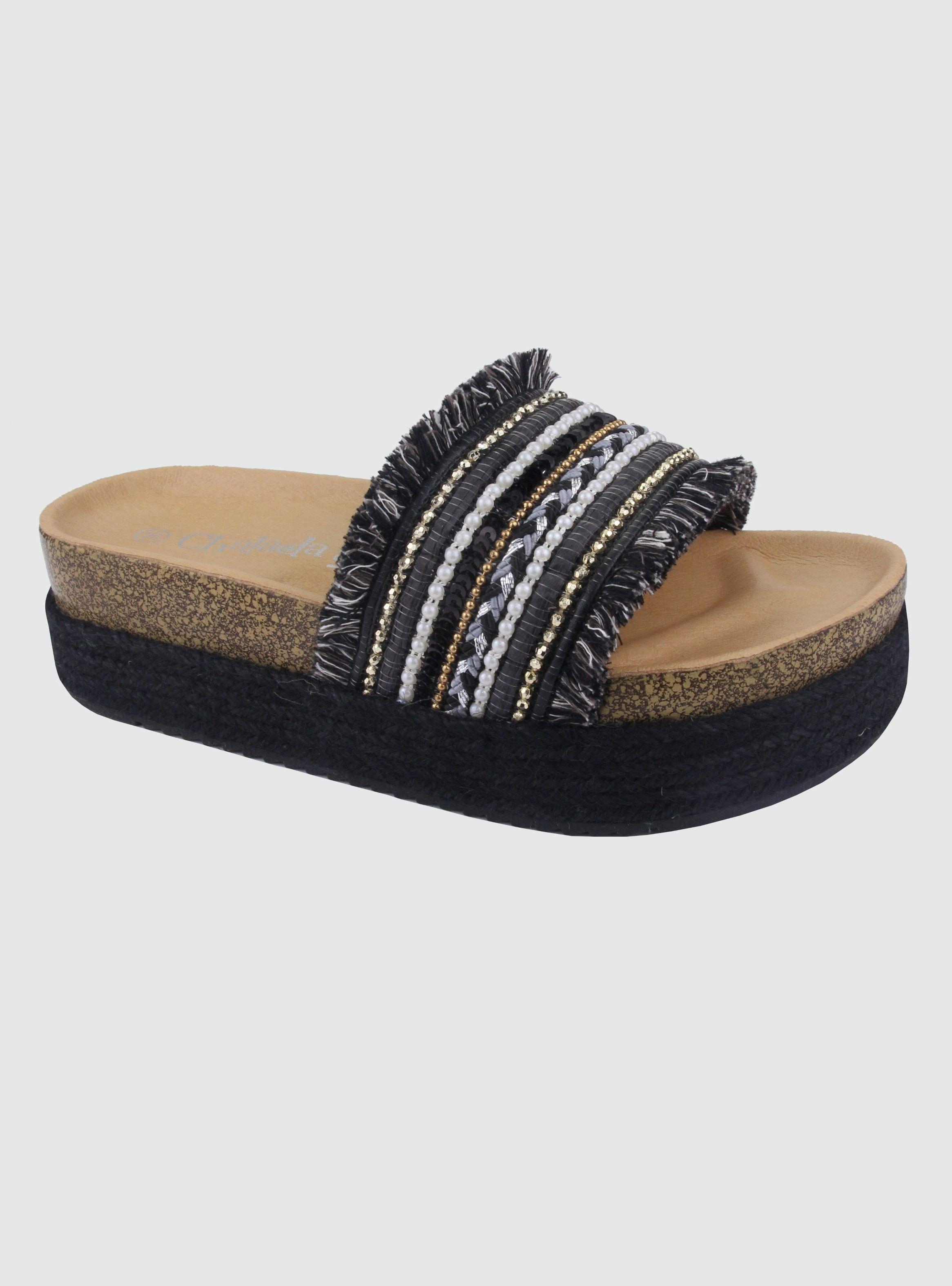 Sandalia Chalada Mujer Stork-10 Negro Moda-0