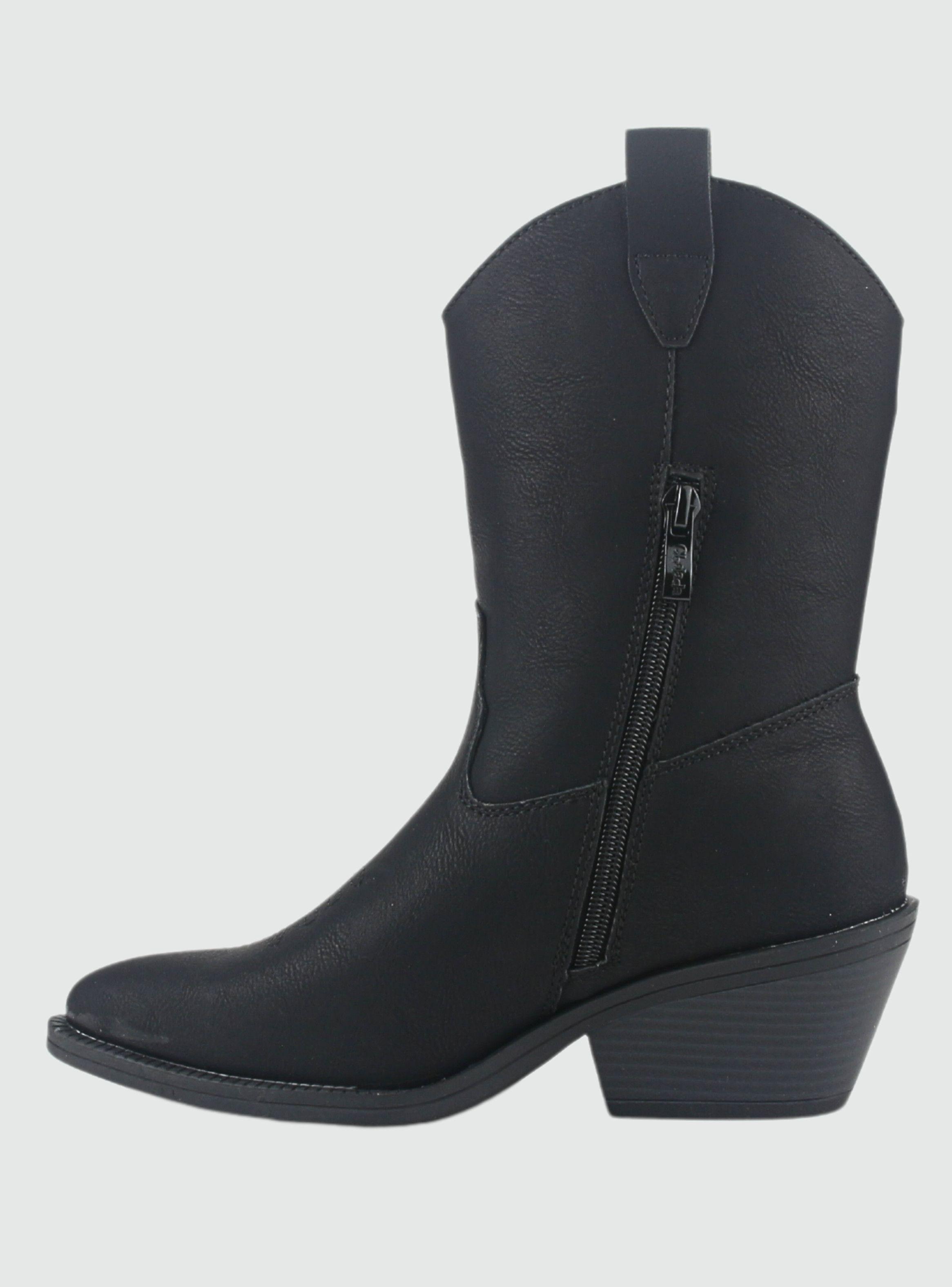 Bota Chalada Mujer Easton-6 Negro Casual-1