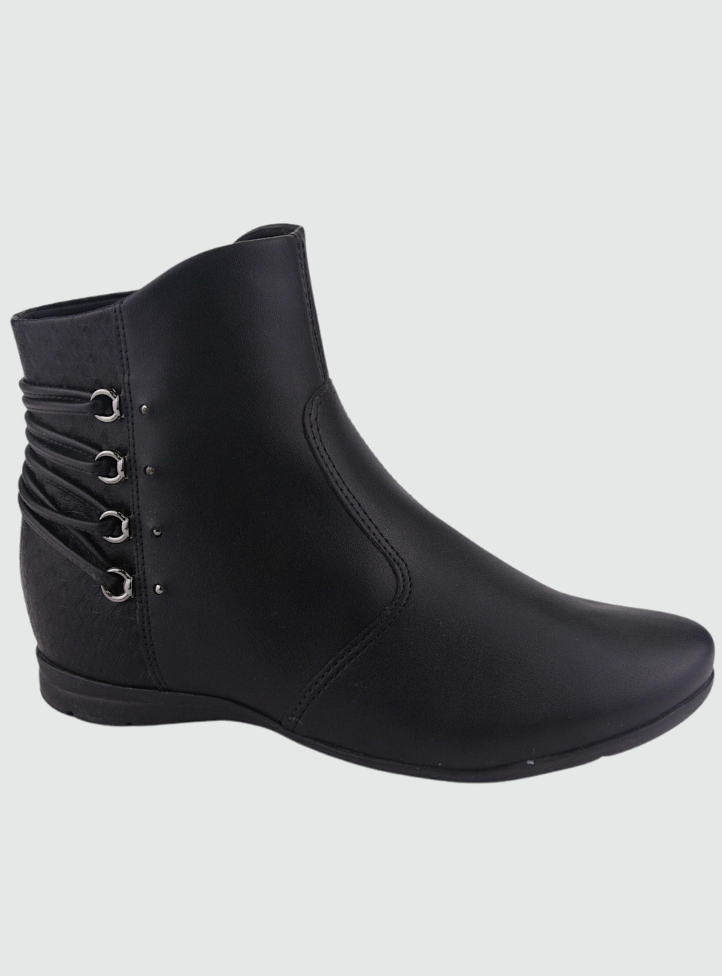 Botin Comfortflex Mujer 2291303 Negro Casual-0