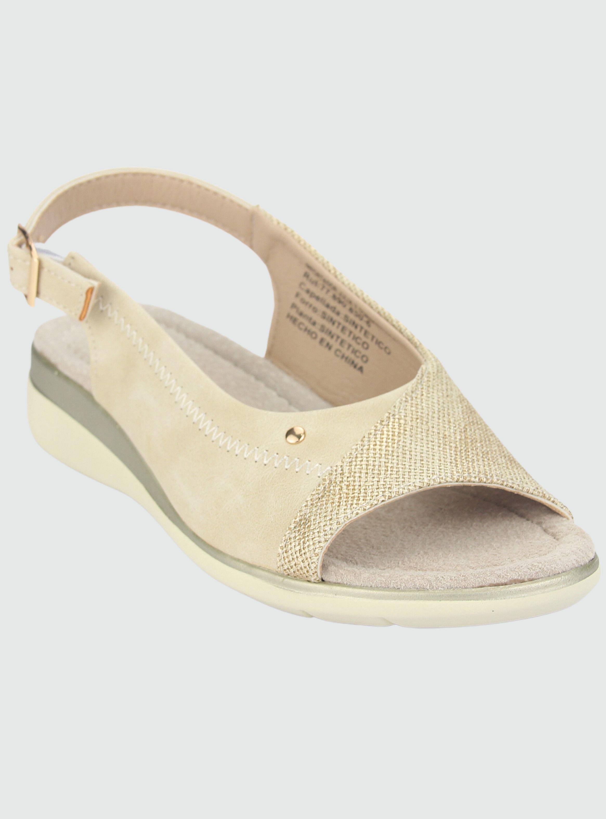 Sandalia Chalada Mujer Floro-5 Beige Casual-2