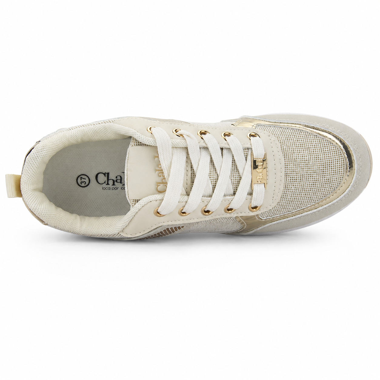 Zapatilla Dorado Mujer Urbano Chalada Bolki-4