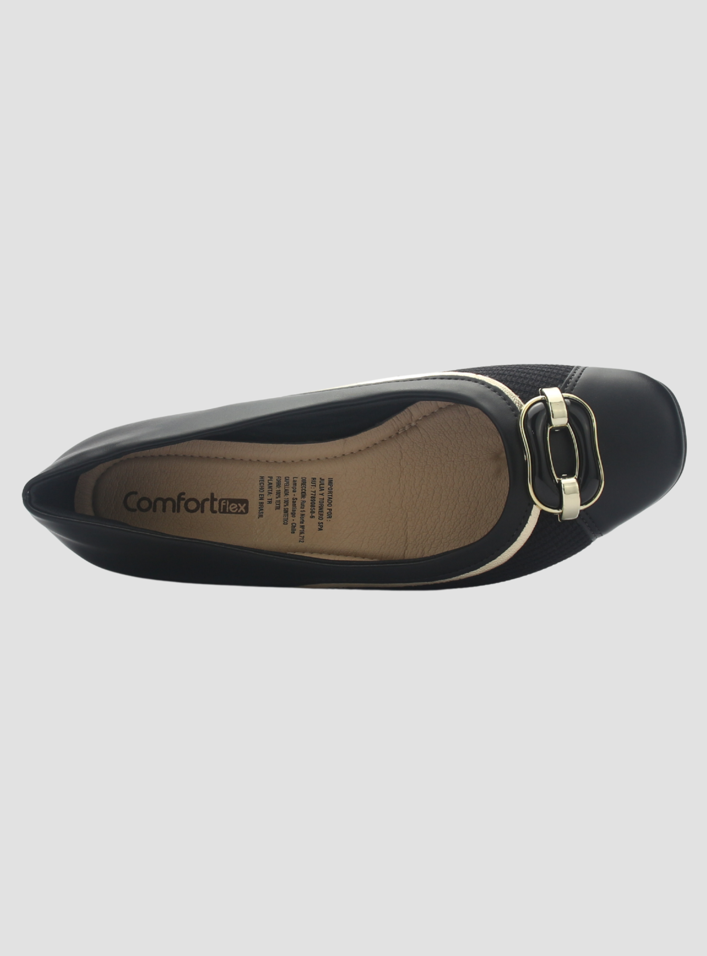 Zapato Mujer Negro Comfortflex 2595404 Casual-4