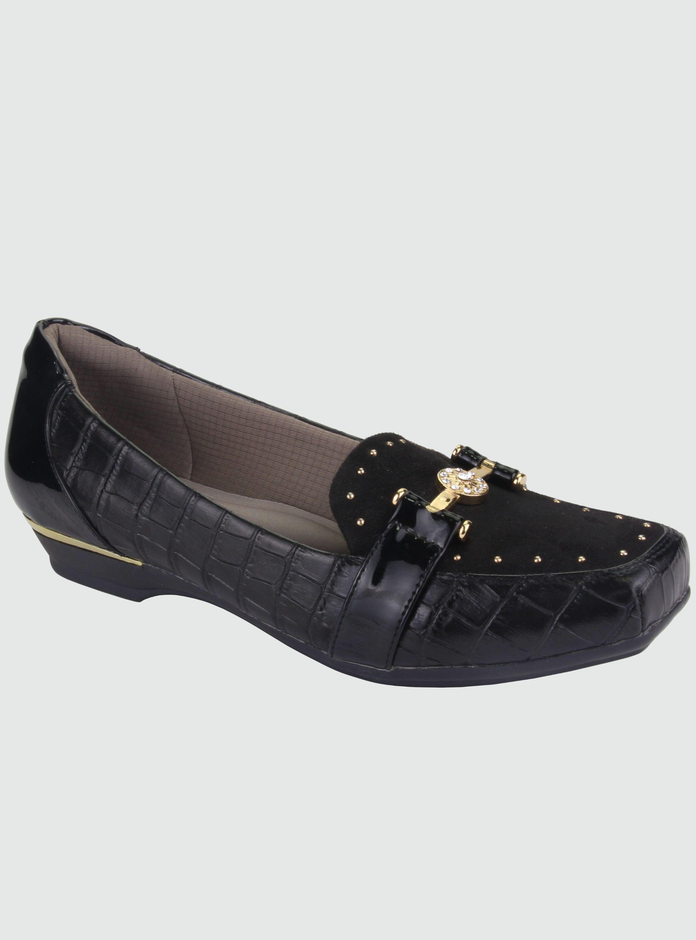 Mocasin Chalada Mujer Alpa-1 Negro Moda-0