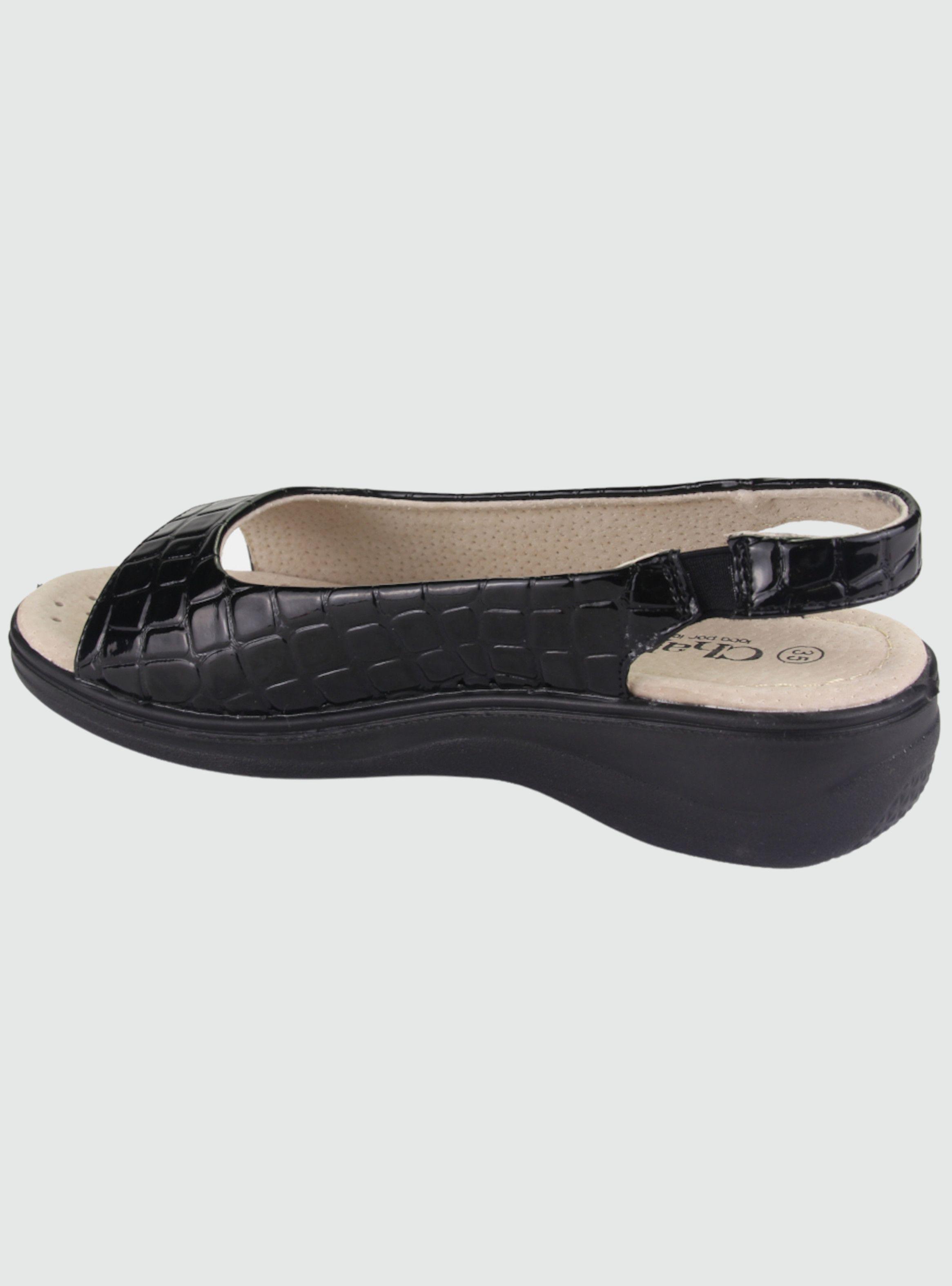 Sandalia Chalada Mujer Lupe-7 Negro Comfort-1