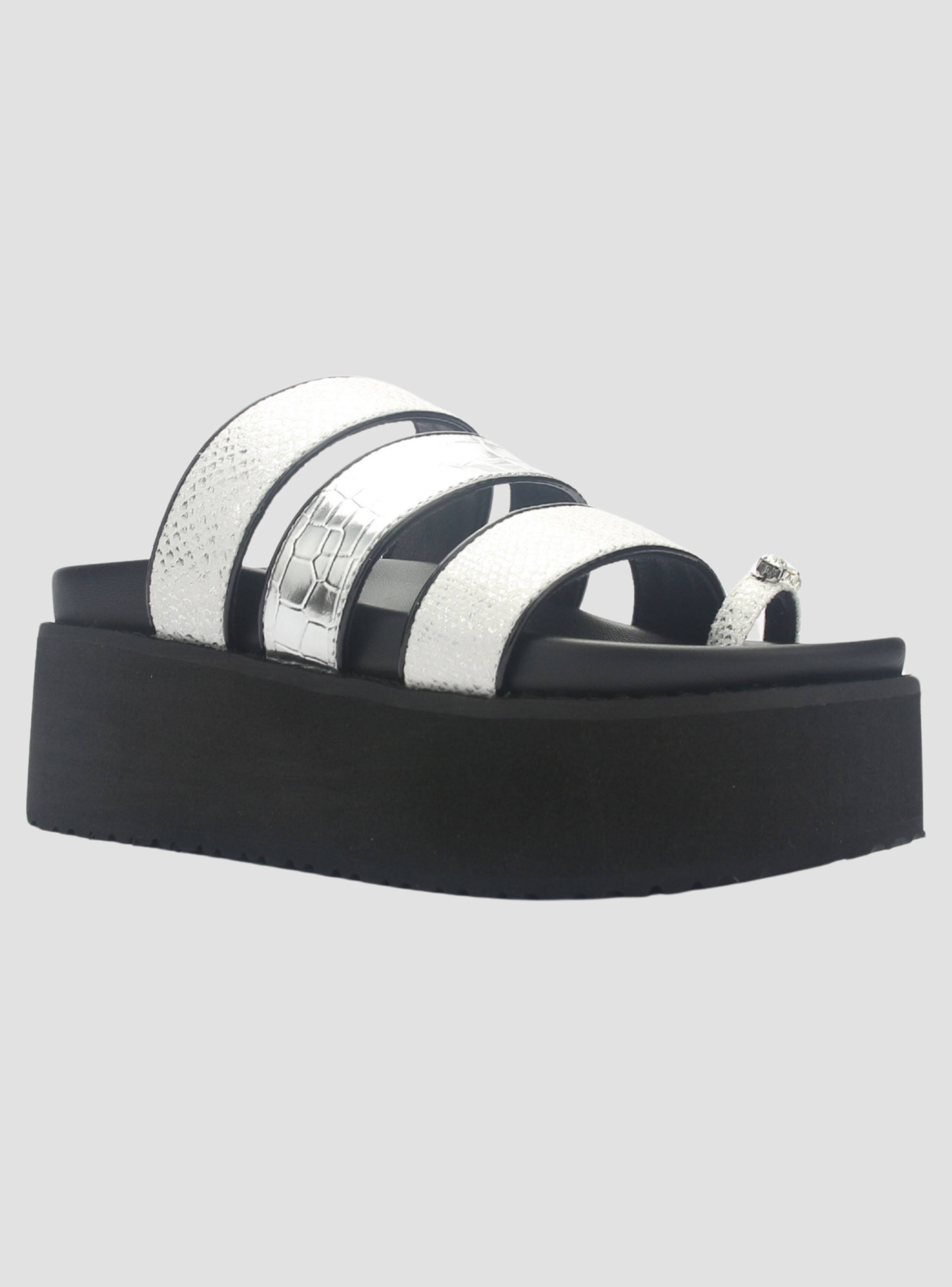 Sandalia Mujer Chalada Viru-21 Plateado Casual-2