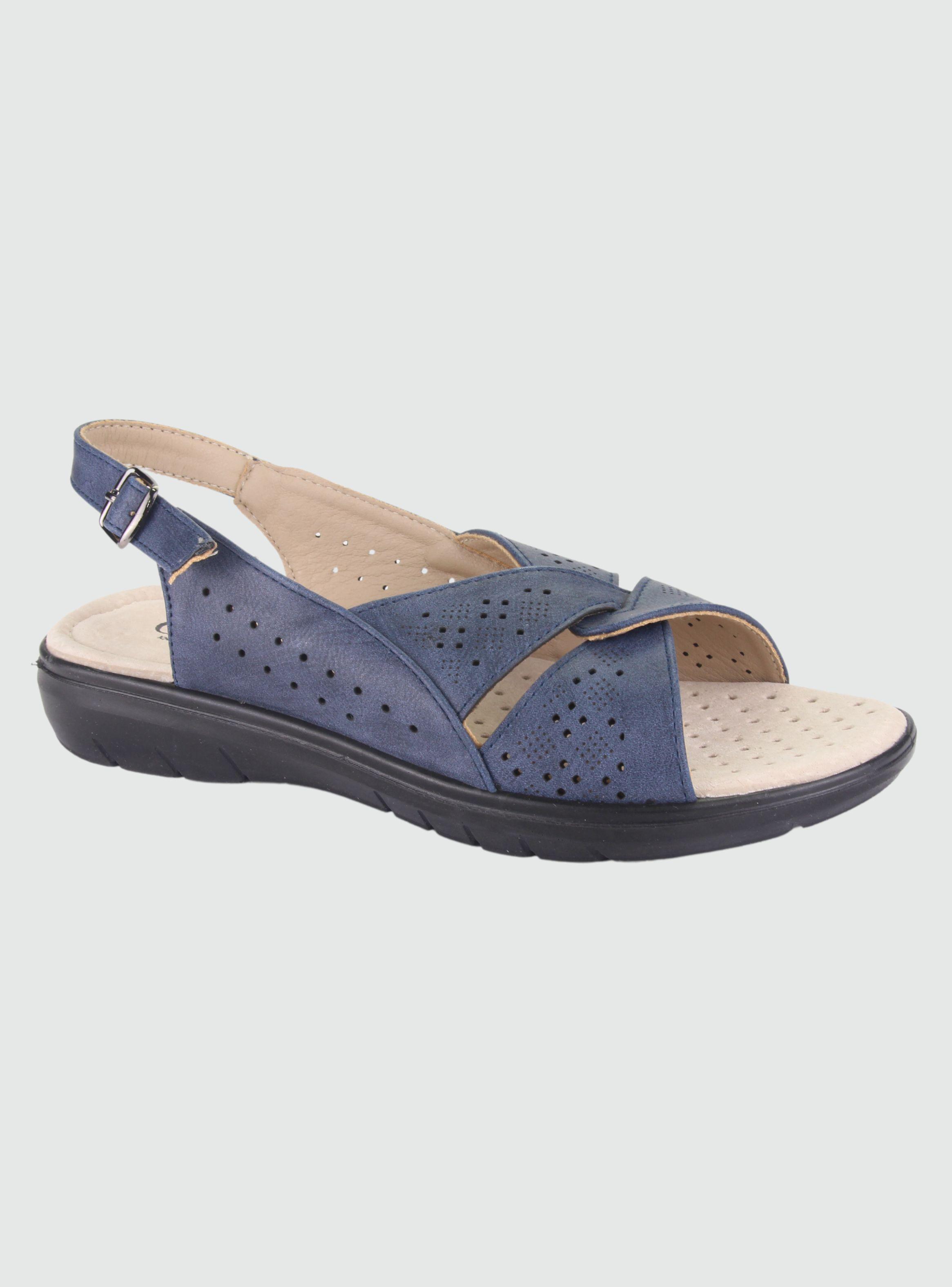 Sandalia Chalada Mujer Fairly-1 Azul Marino Comfort-0