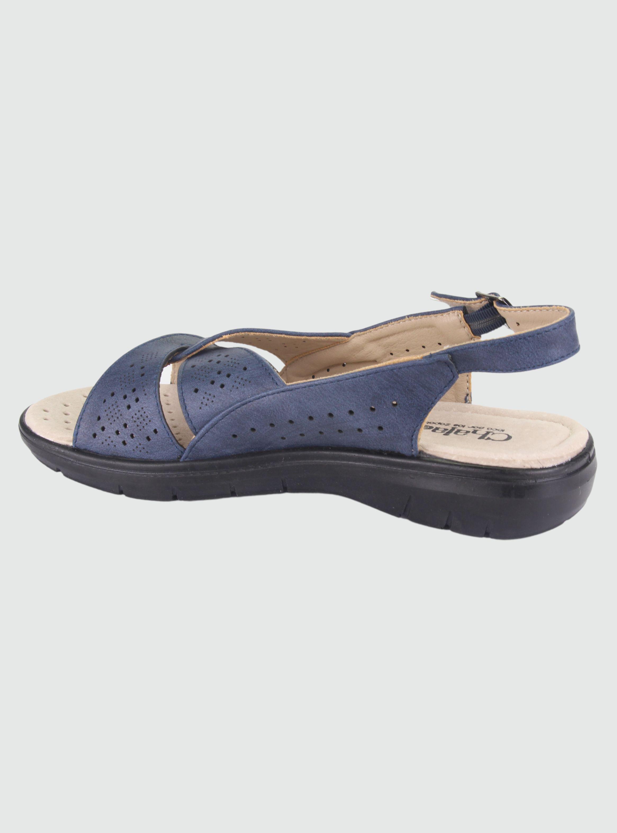 Sandalia Chalada Mujer Fairly-1 Azul Marino Comfort-1