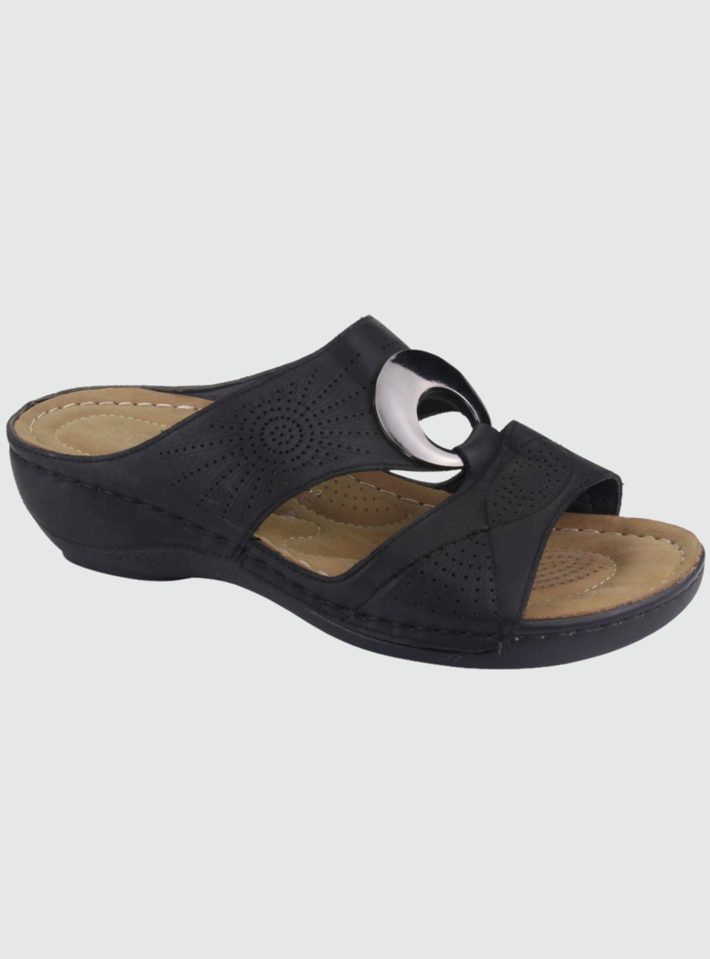 Sandalia Chalada Mujer Kon-5 Negro Casual-0