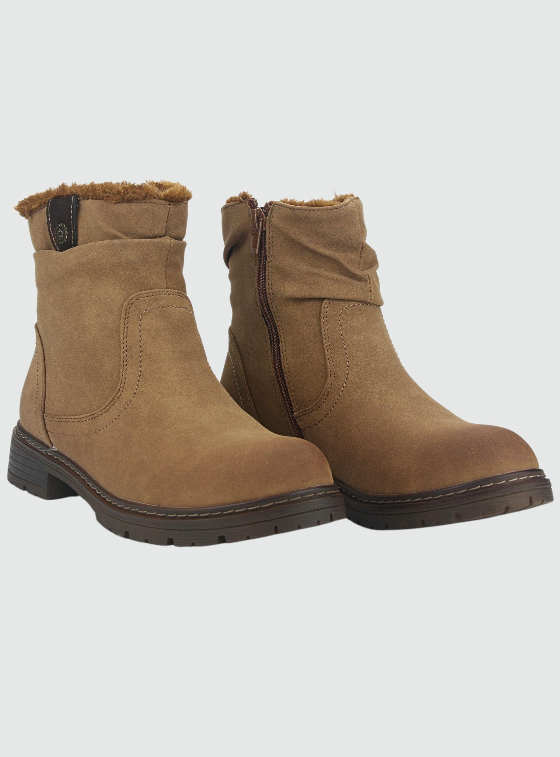 Botin Chalada Mujer Andy-2 Camel Casual-4