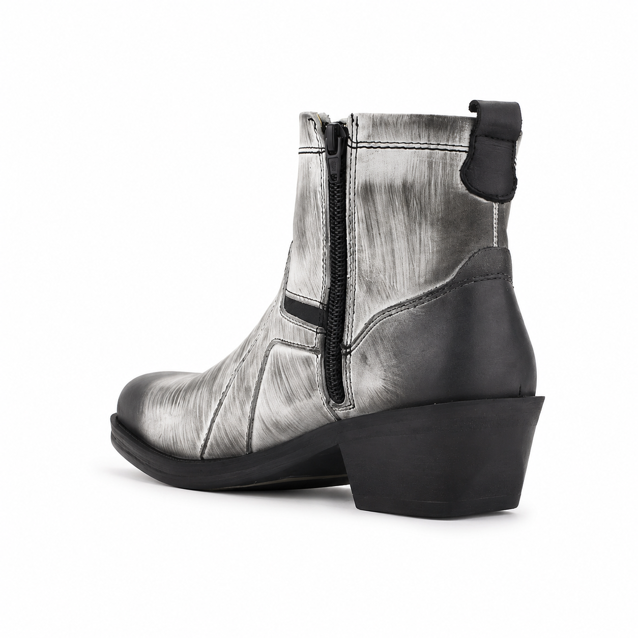 Botin Ferracini Hombre 8986 New Country Blanco/Negro Casual-3
