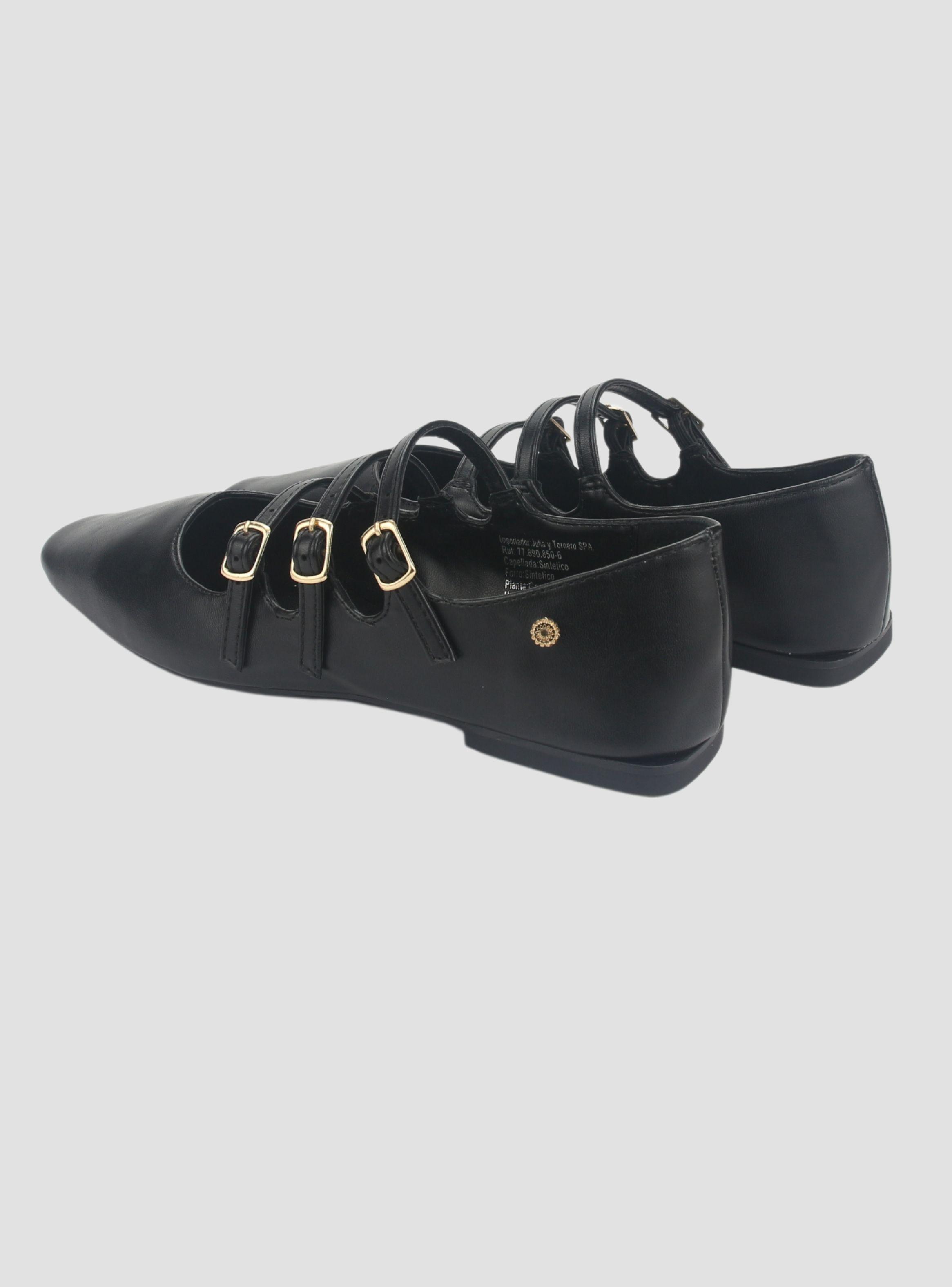 Ballerina Chalada Mujer Capo-3 Negro Plano-5