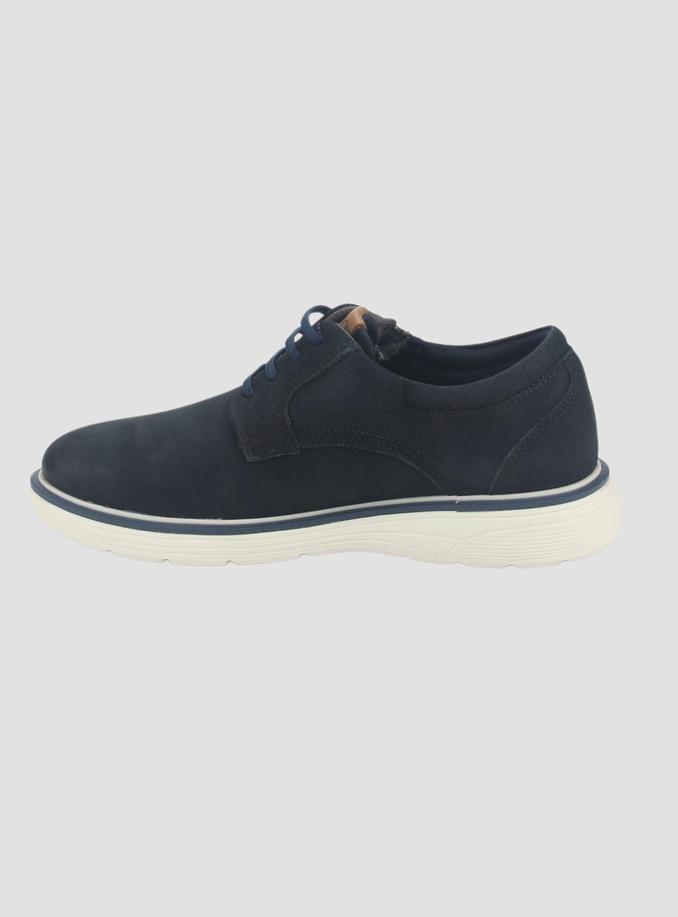 Zapato Ferracini Hombre 4960 Full Rustic Azul Marino Casual-1
