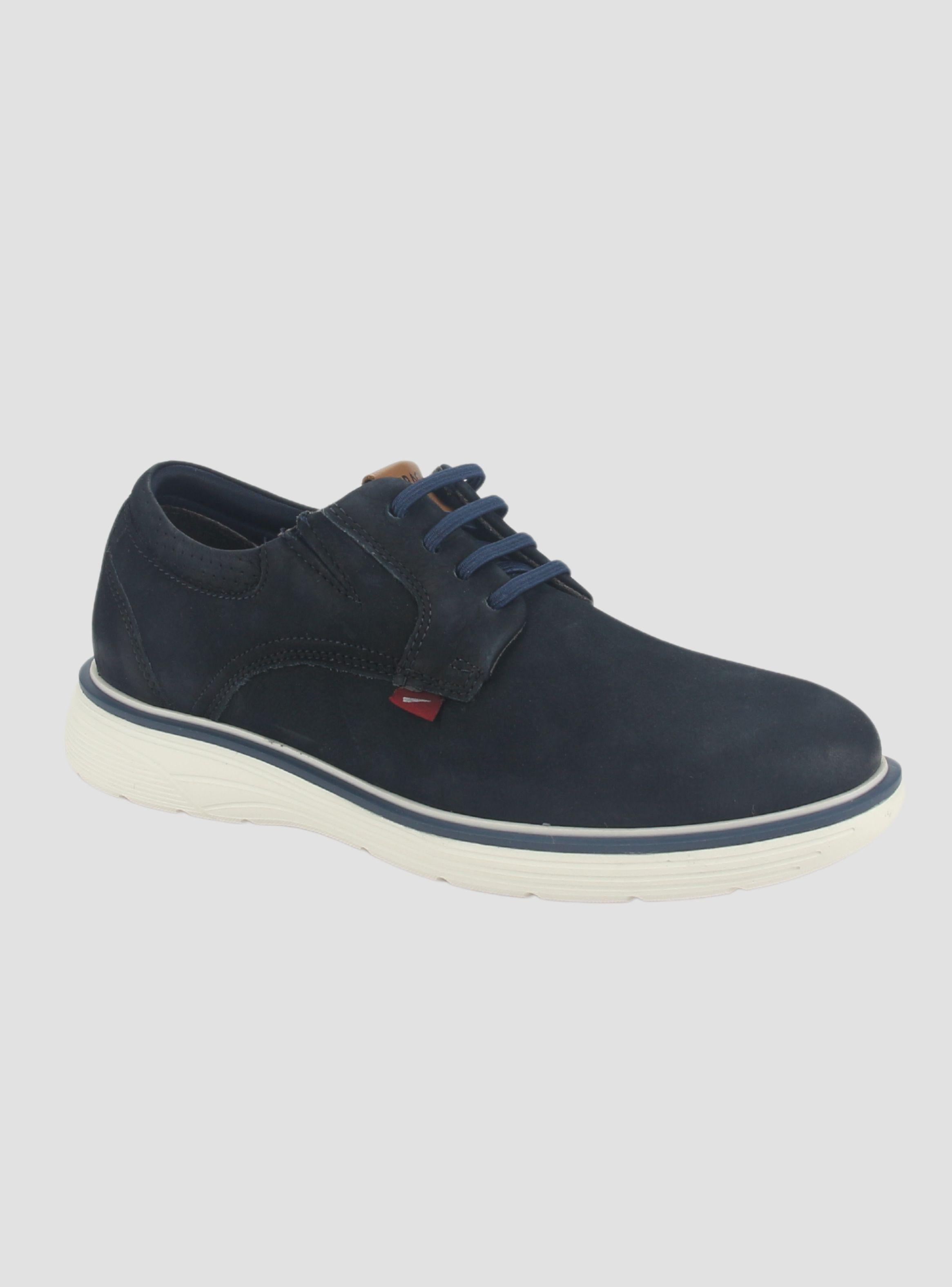 Zapato Ferracini Hombre 4960 Full Rustic Azul Marino Casual-2