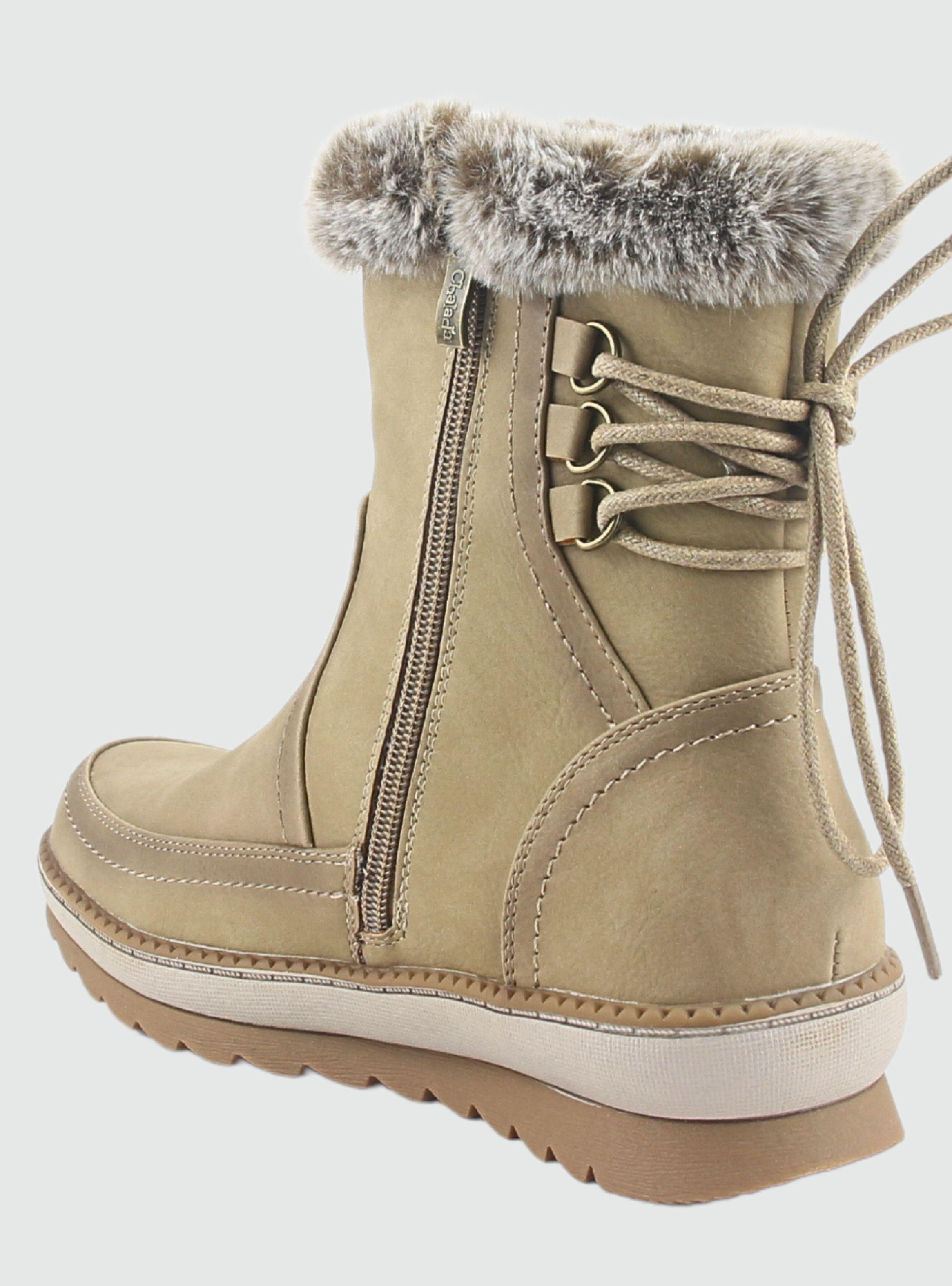 Botin Chalada Mujer Winter-12 Taupe Casual-3