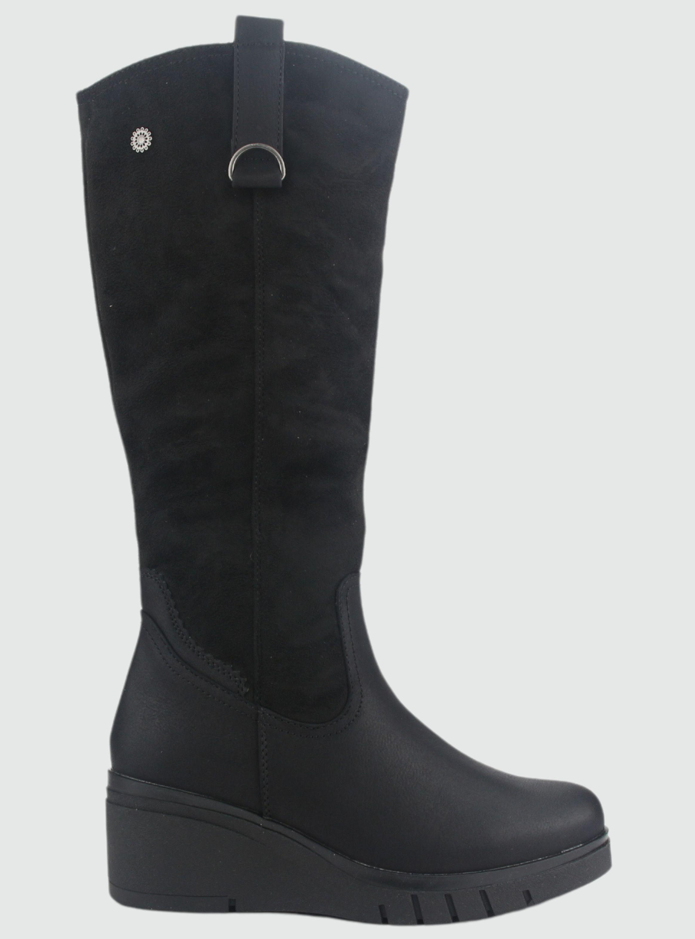 Botin Chalada Mujer Wedgenew-3 Negro Casual-0