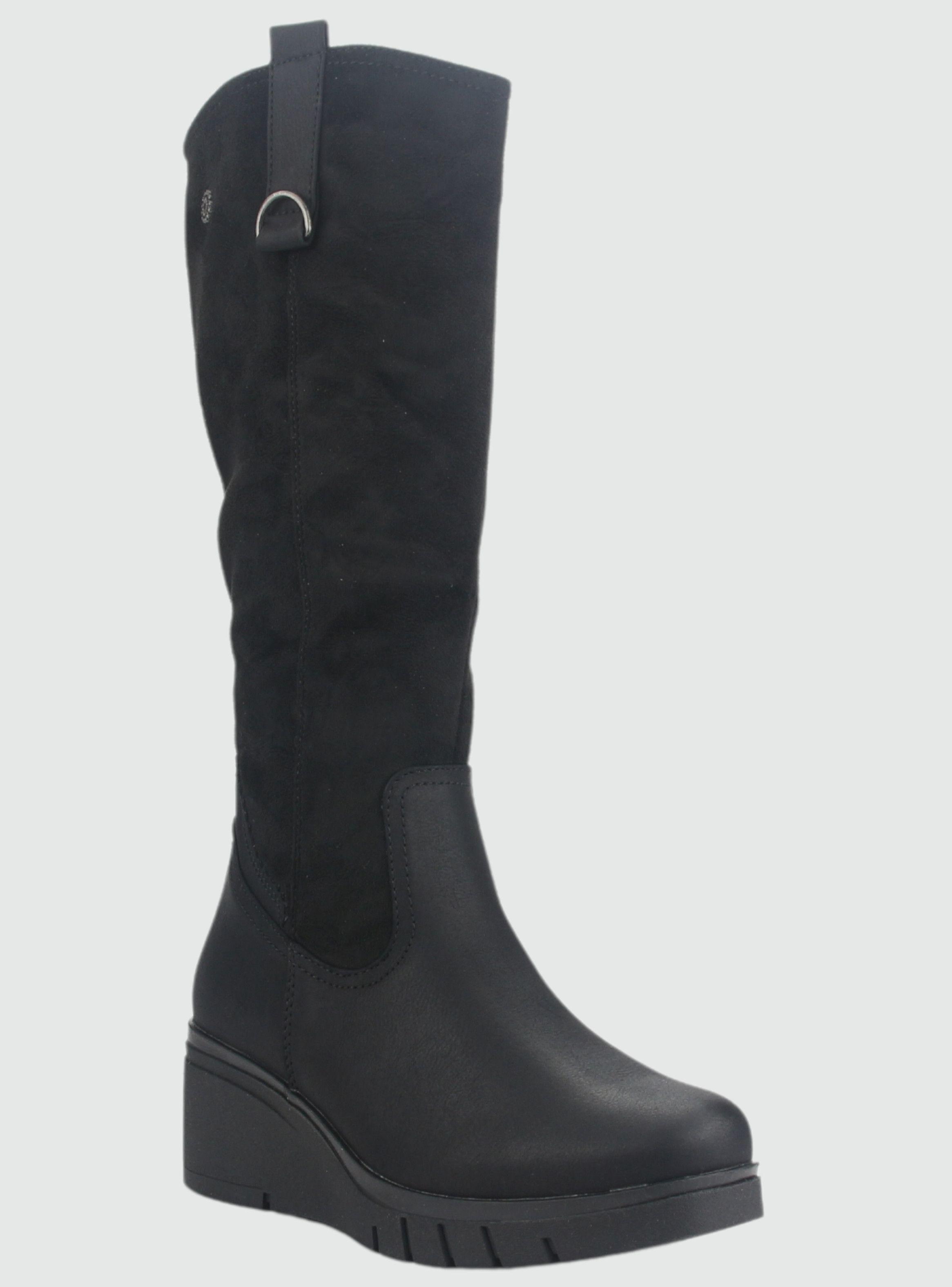 Botin Chalada Mujer Wedgenew-3 Negro Casual-2
