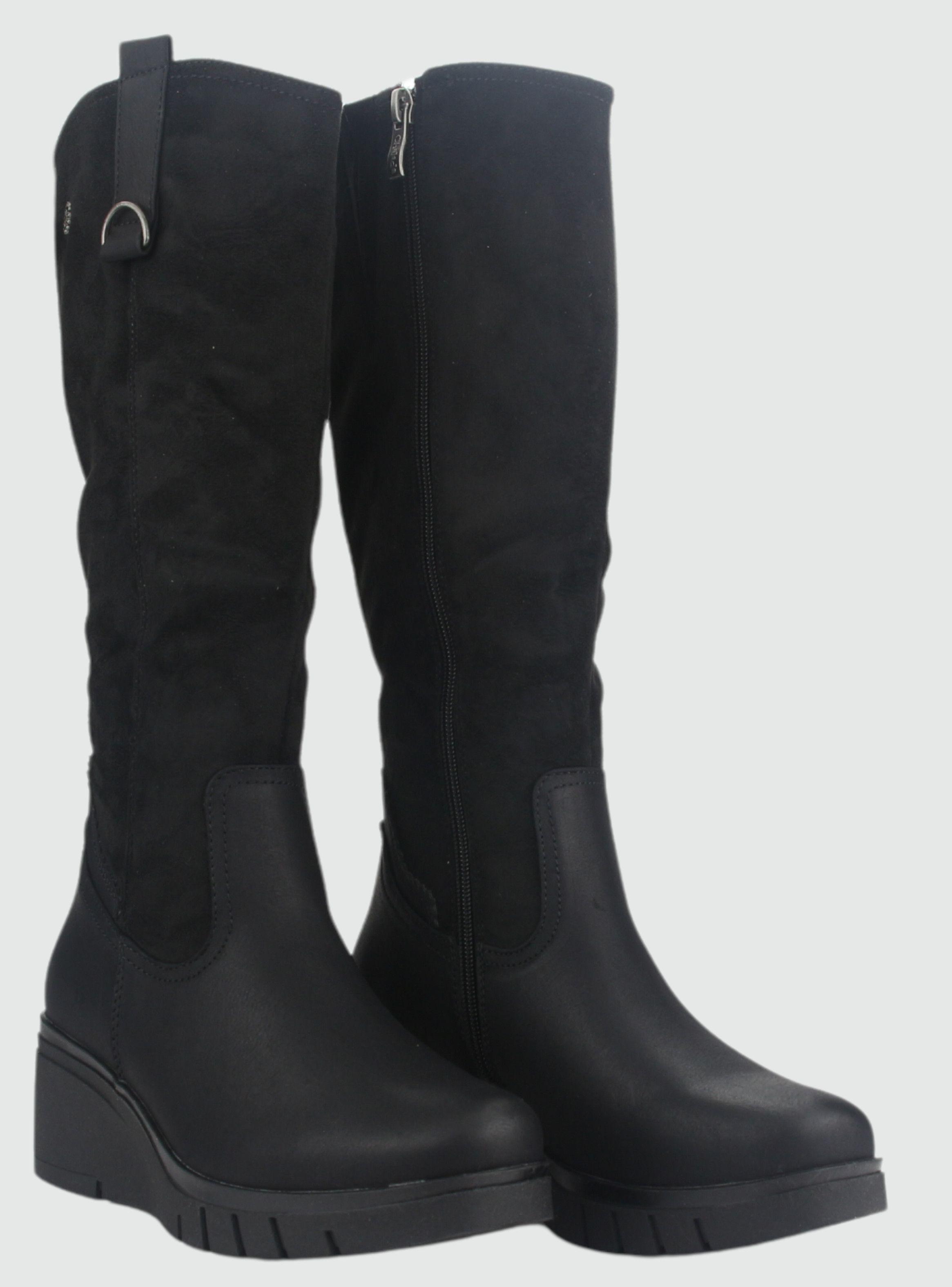 Botin Chalada Mujer Wedgenew-3 Negro Casual-3