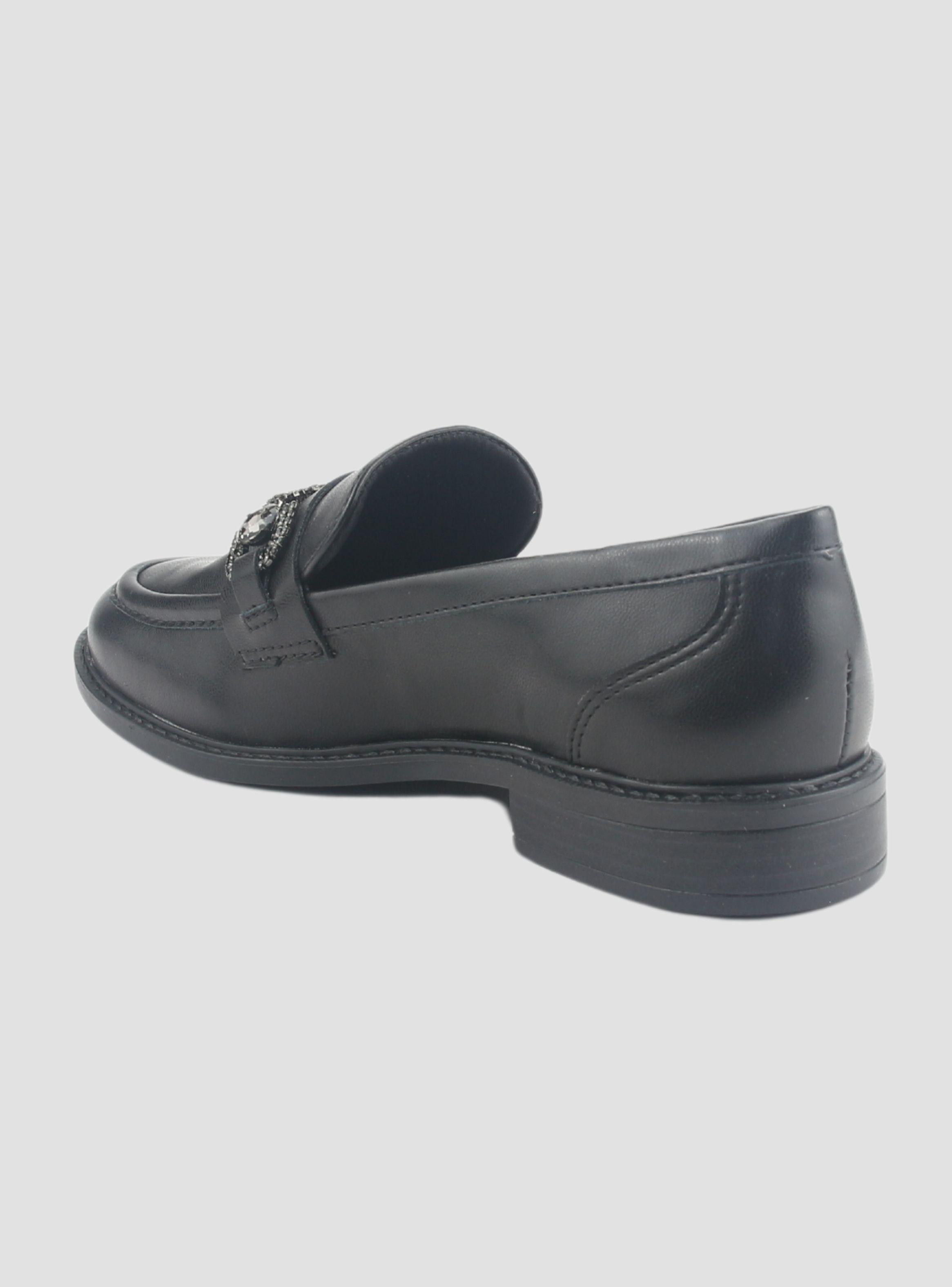 Mocasin Via Marte Mujer 077-004-01 Negro Casual-3
