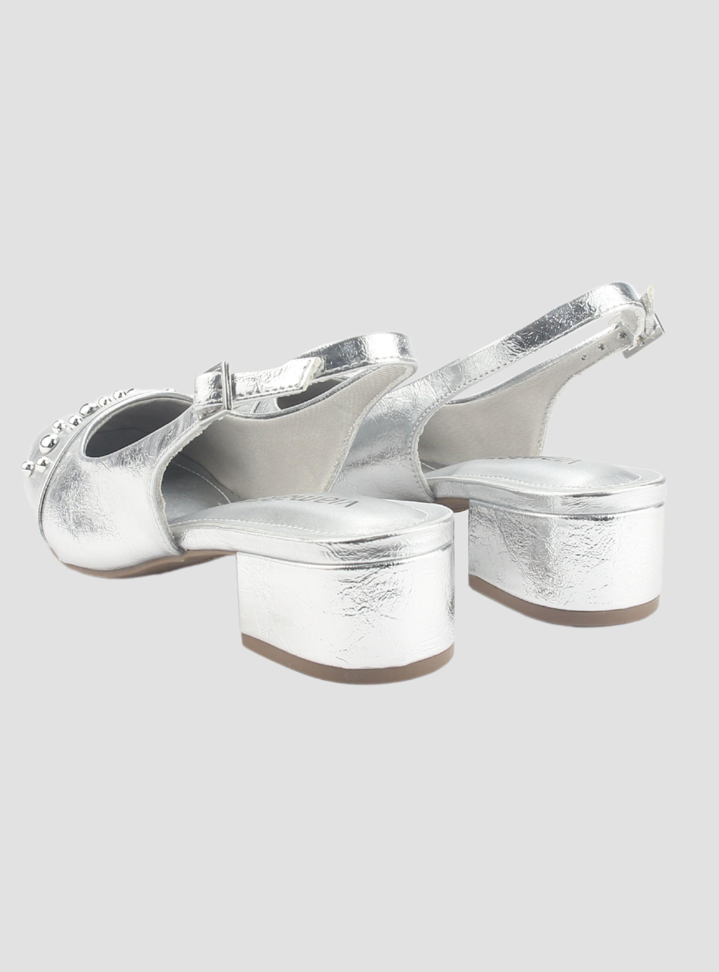 Zapato Via Marte Mujer 070-008-01 Plateado Casual-5
