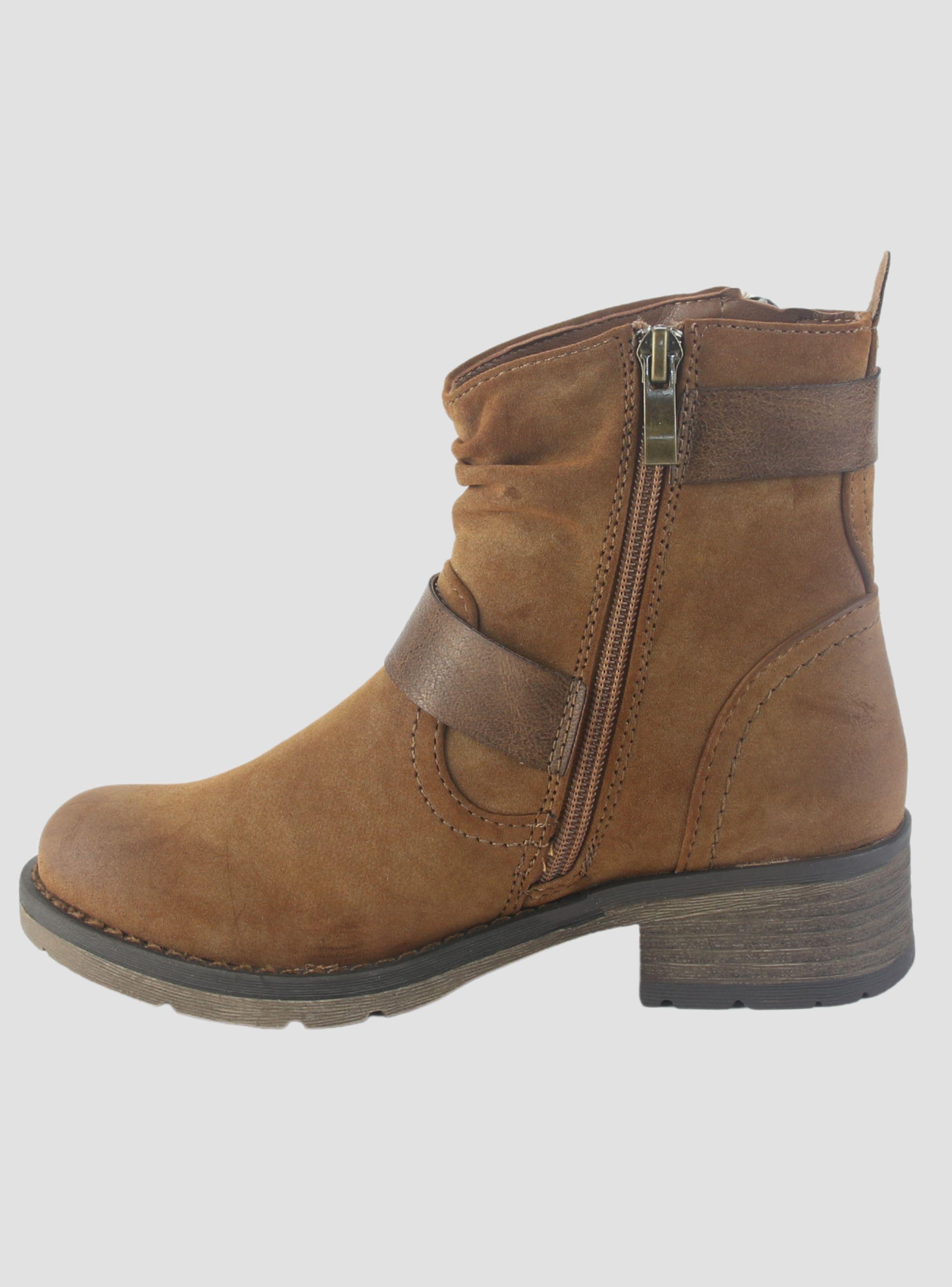 Botin Chalada Mujer Torri-11 Camel Casual-1