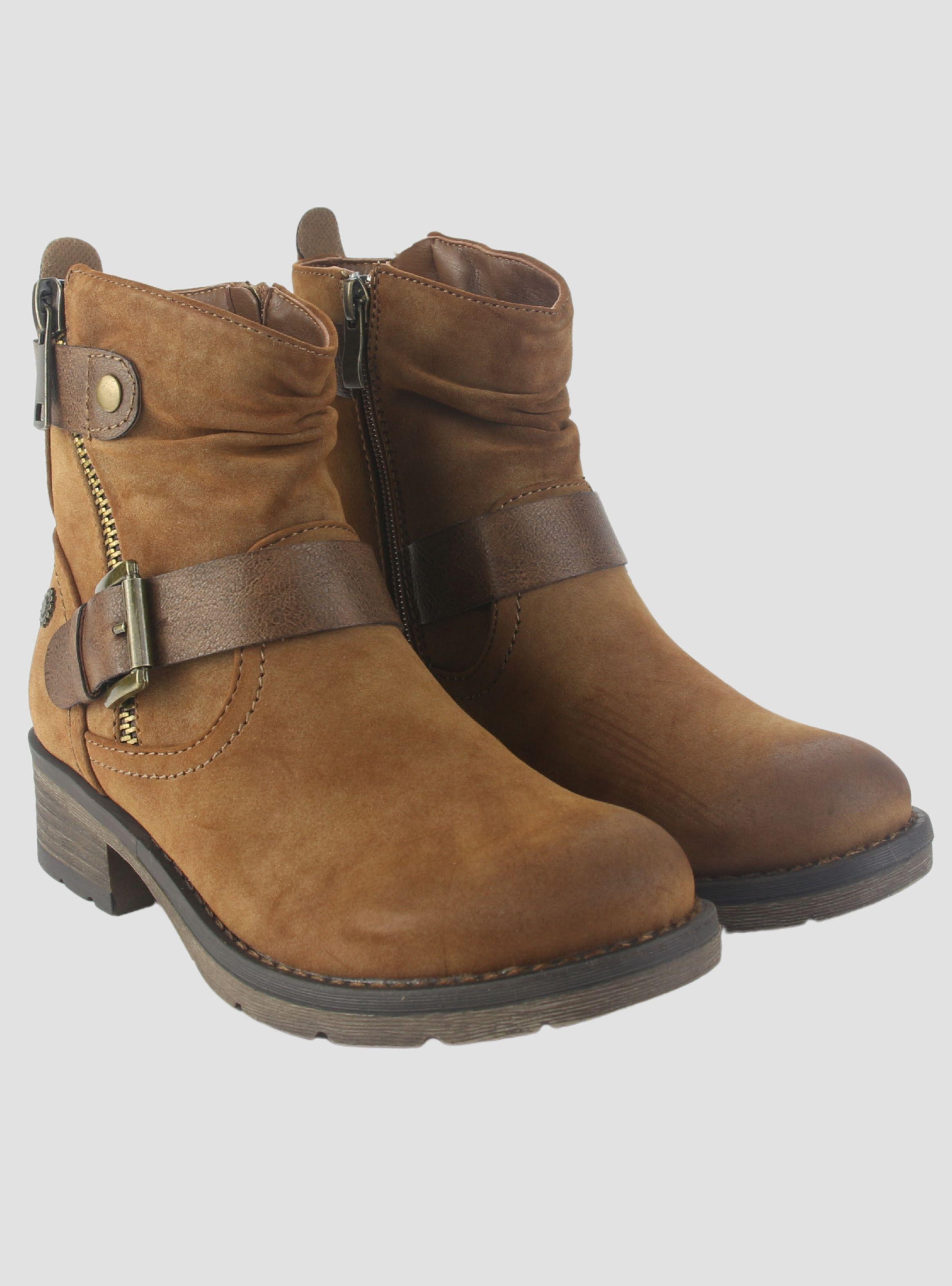 Botin Chalada Mujer Torri-11 Camel Casual-4