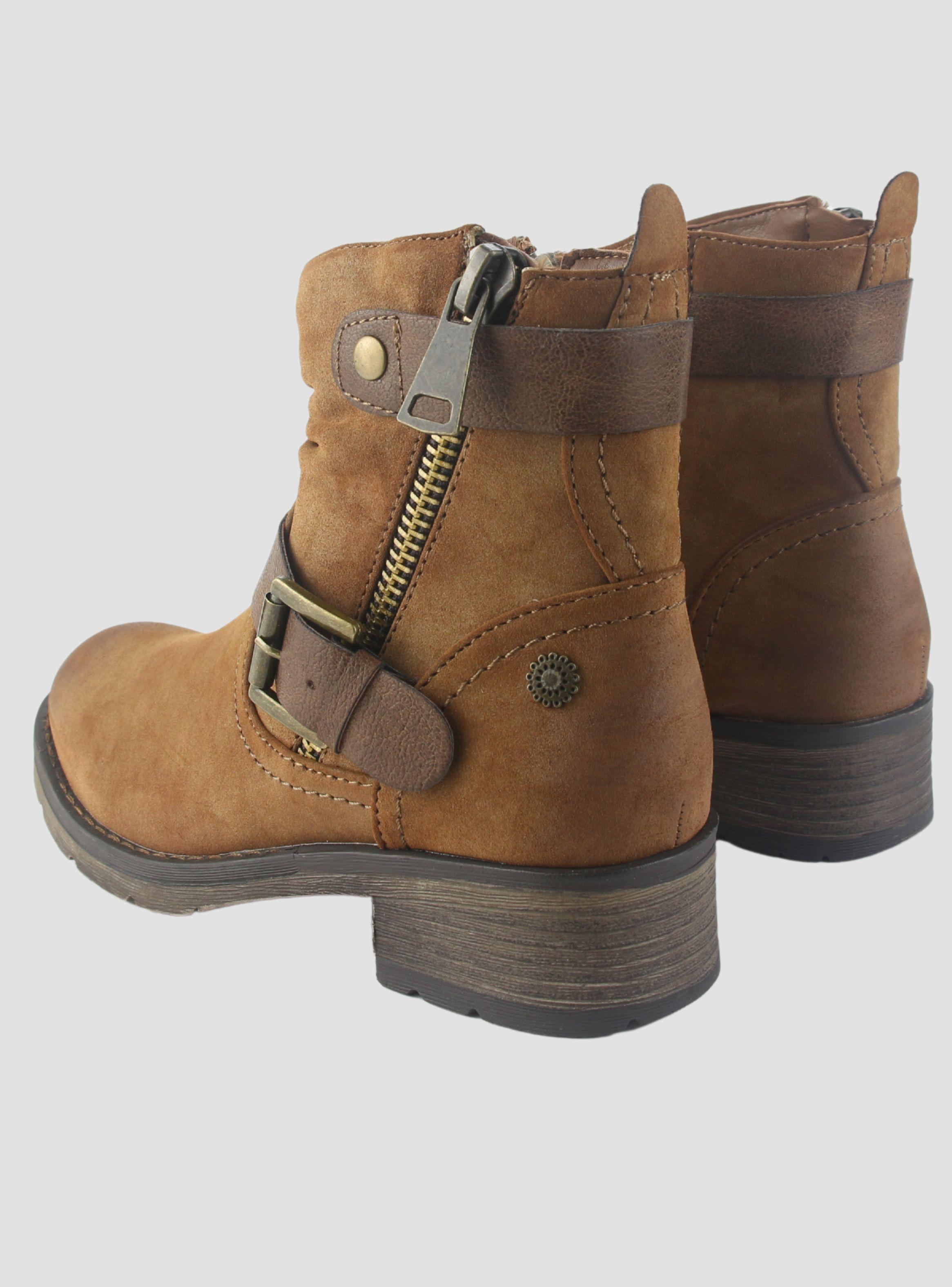 Botin Chalada Mujer Torri-11 Camel Casual-5