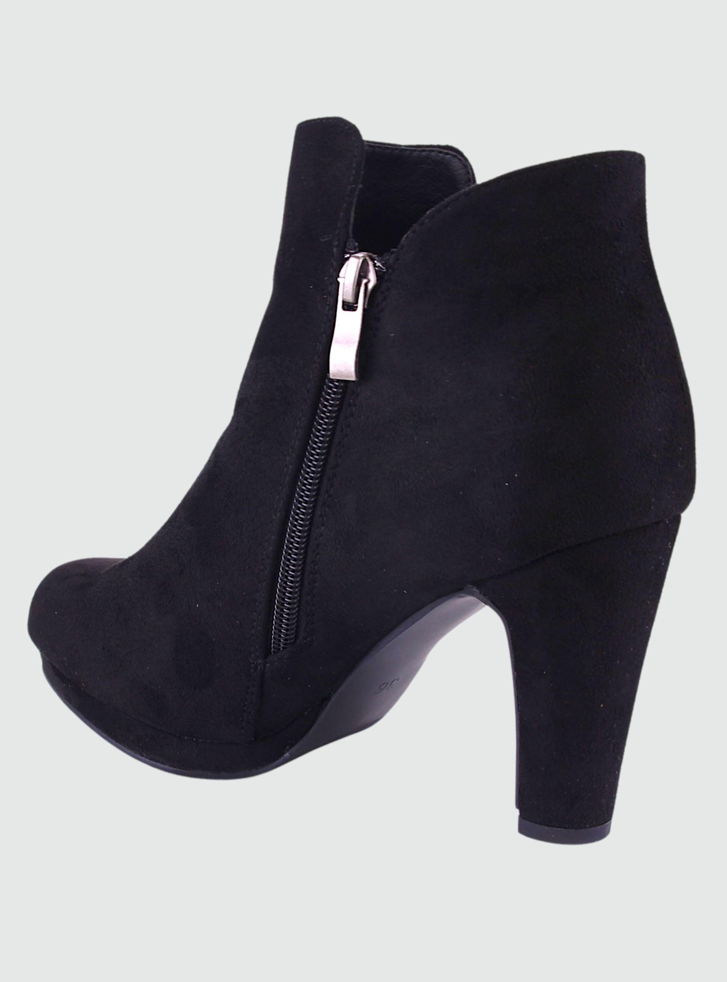 Botin Chalada Mujer Plataform10 Negro Moda-1