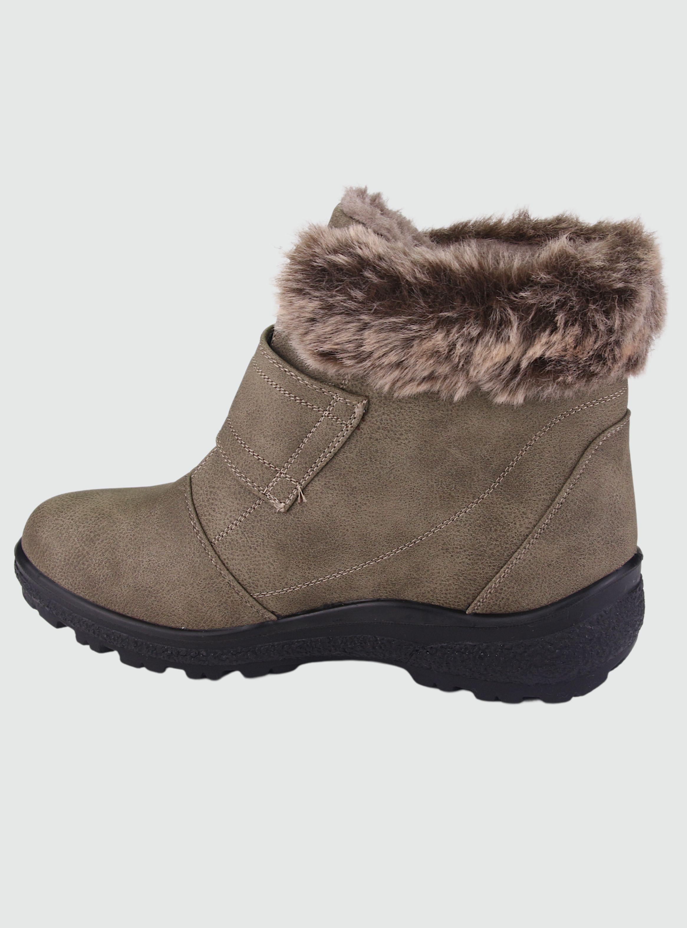 Botin Dorette Mujer Winter-2 Taupe Casual-1