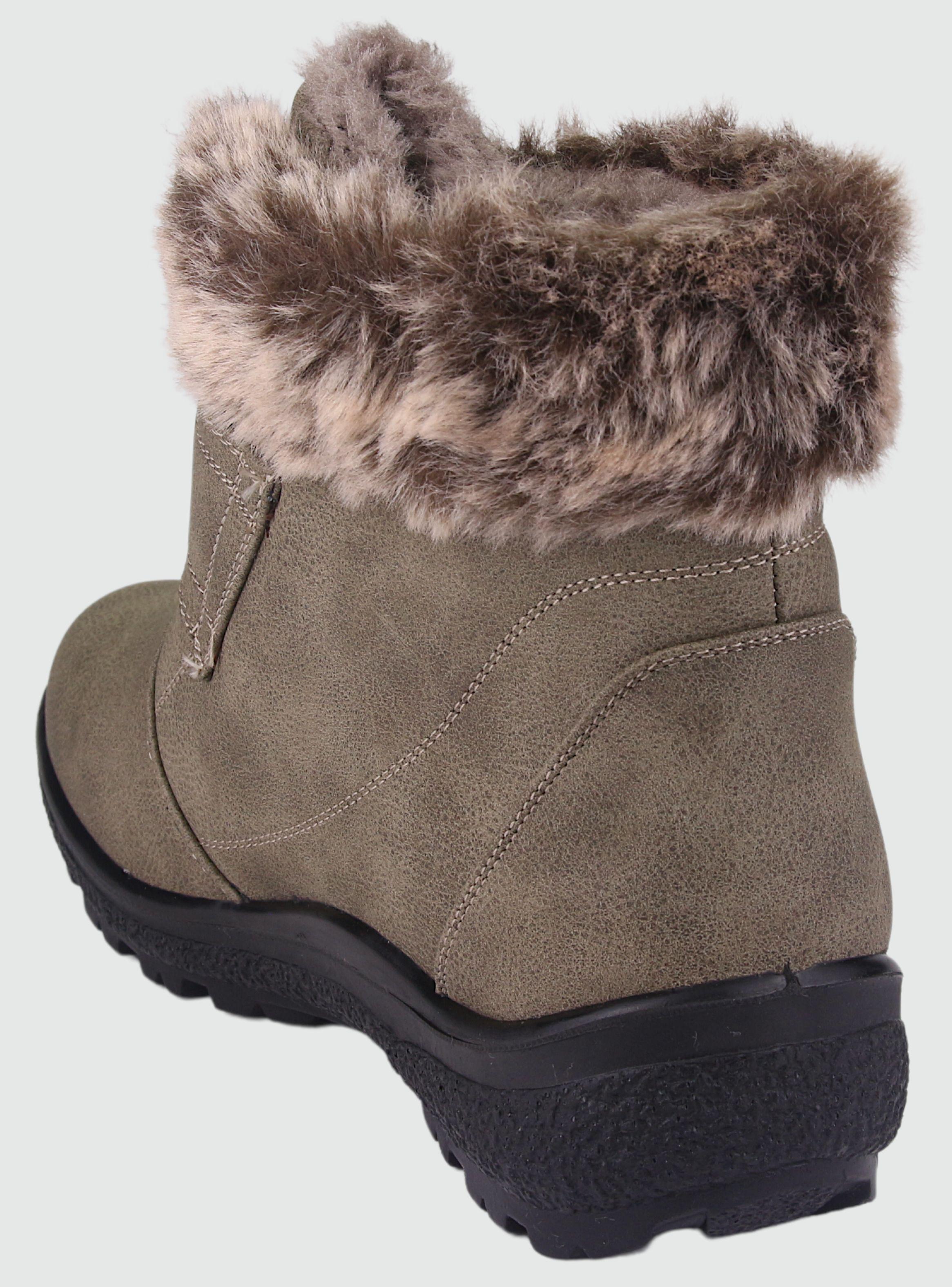 Botin Dorette Mujer Winter-2 Taupe Casual-3