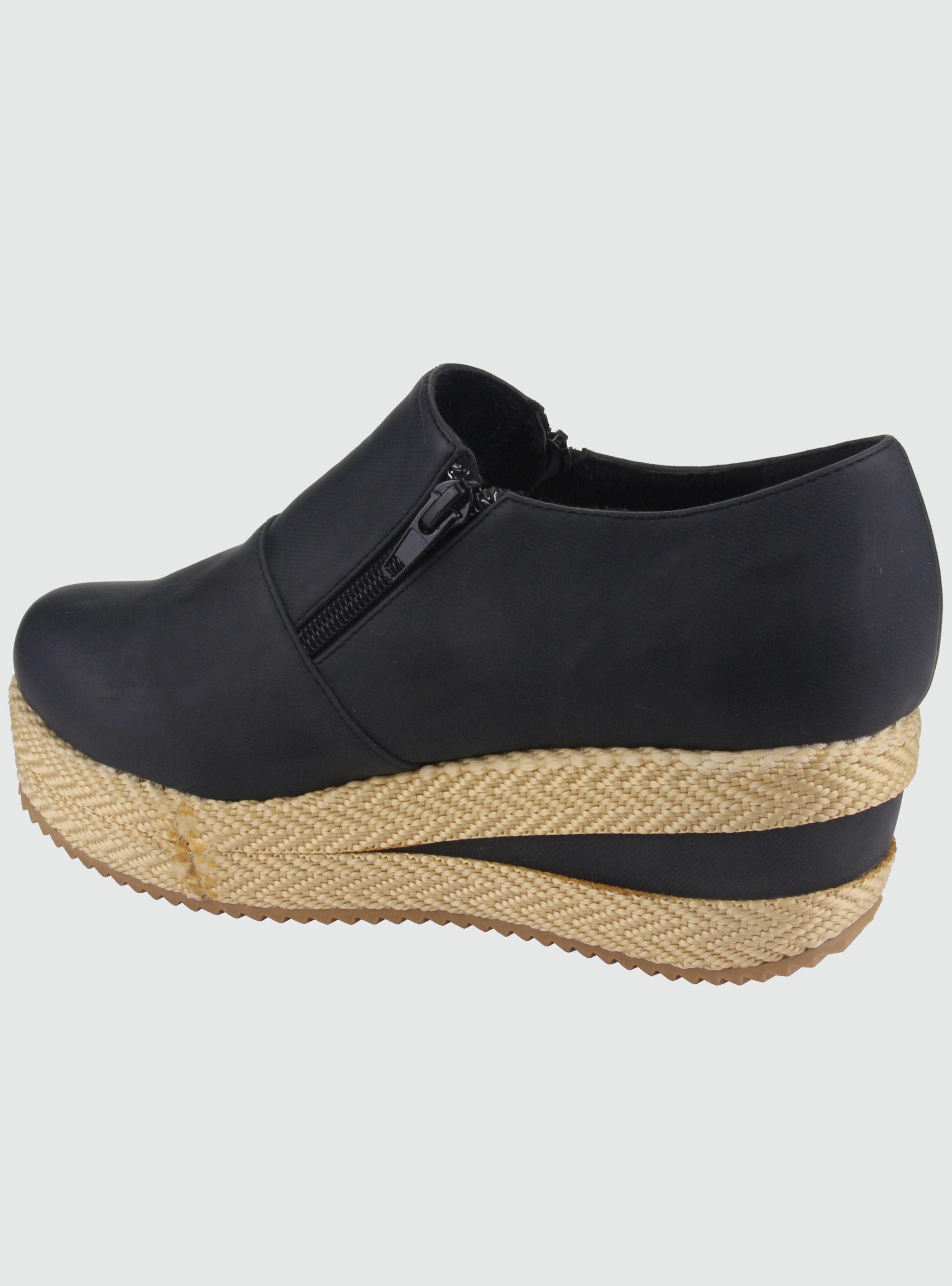 Zapato Chalada Mujer Parral-2 Negro Casual-1